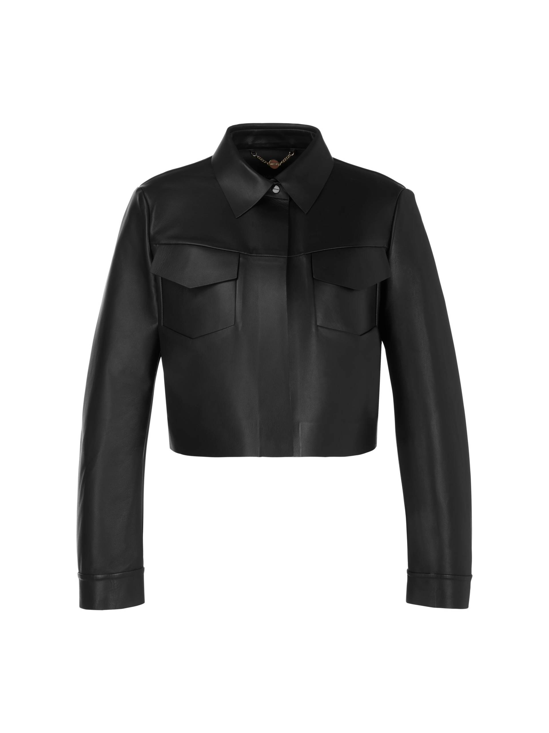 Marc Cain Collections - Jacke aus softem Lammnappa black - Gr. - 42 von Marc Cain Collections