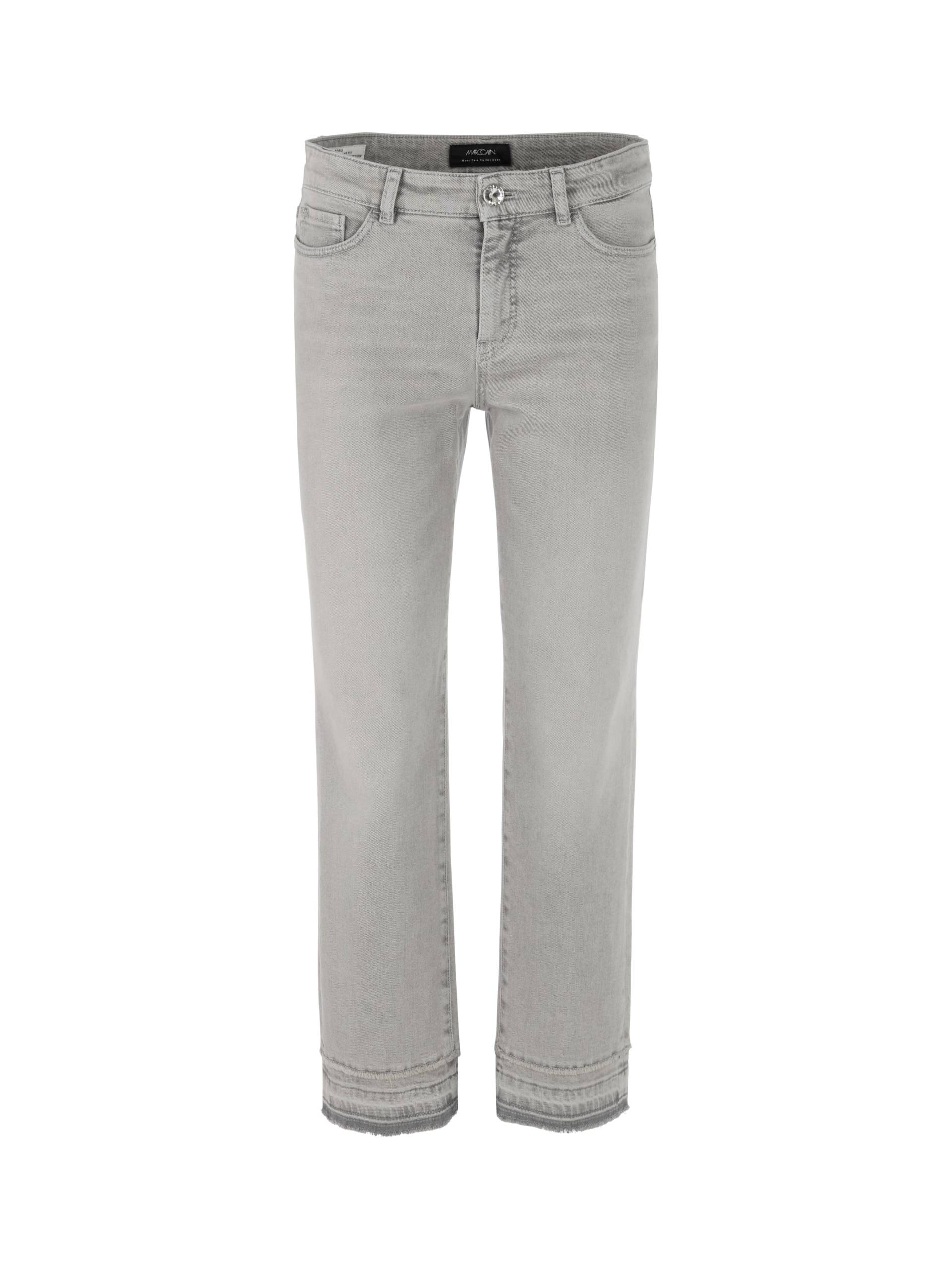 Marc Cain Collections - Jeans FORLI mit Blüten-Applikation grey - Gr. - 42 von Marc Cain Collections
