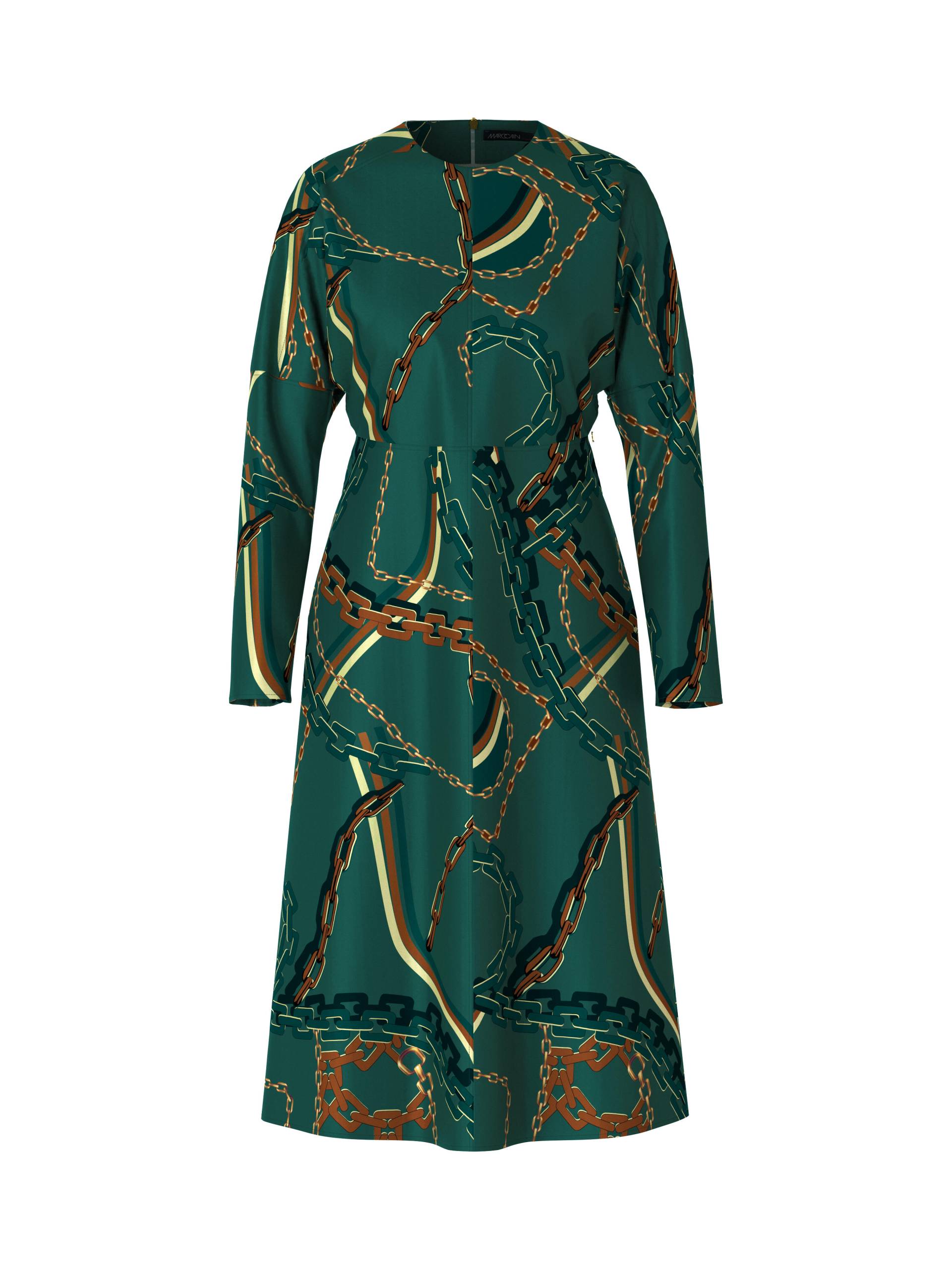 Marc Cain Collections - Kleid mit Kettenprint soft forest - Gr. - 38 von Marc Cain Collections