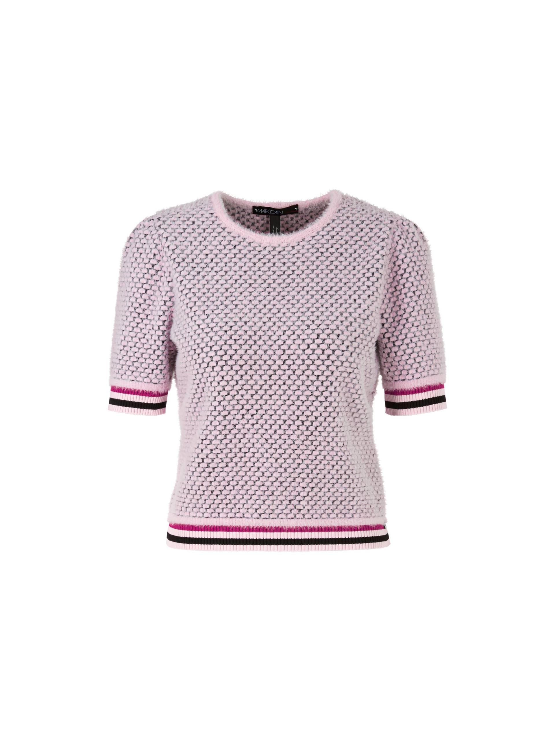 Marc Cain Collections - Kurzärmliger Sweater Knitted in Germany bright rose tan - Gr. - 40 von Marc Cain Collections