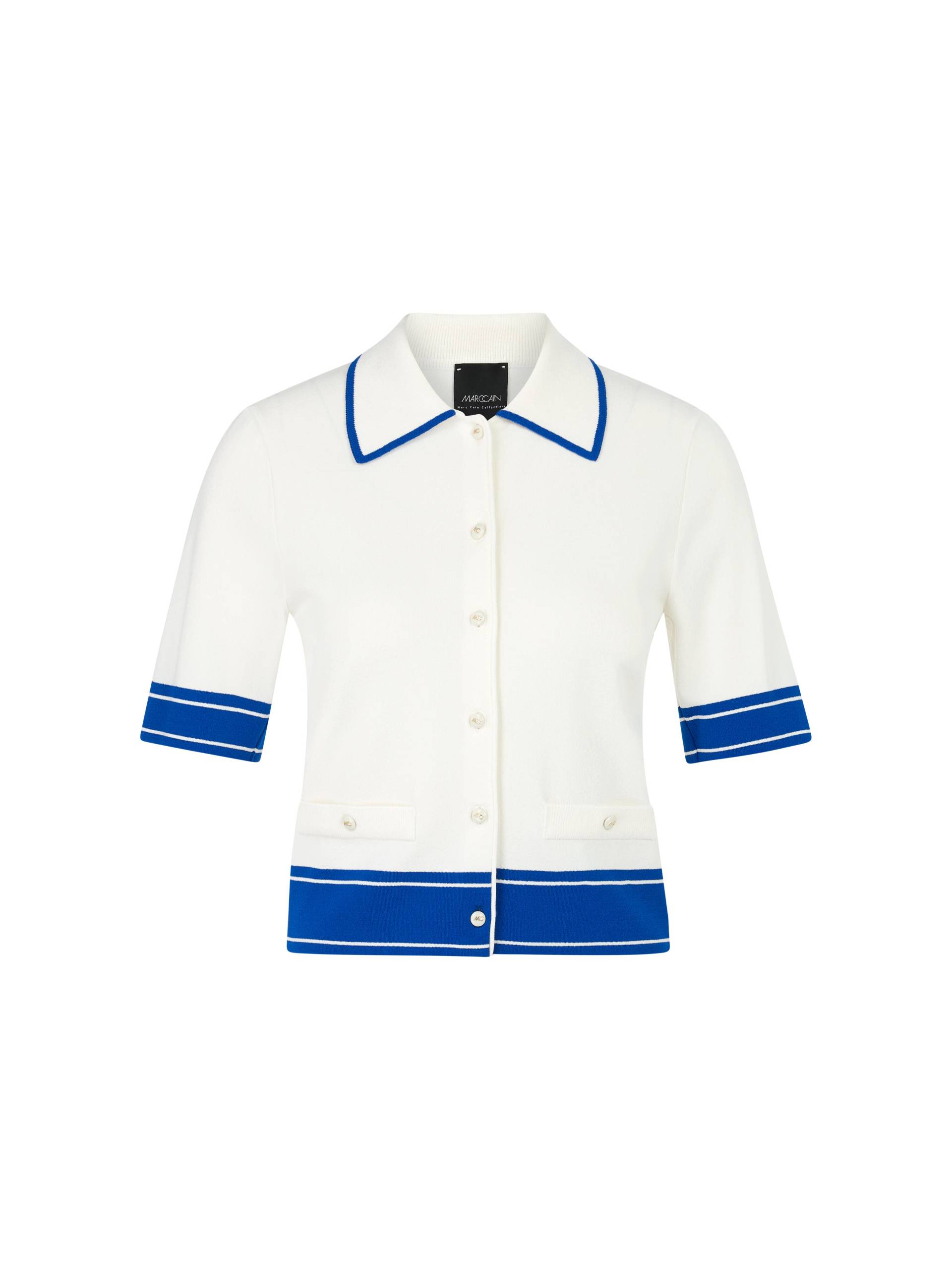 Marc Cain Collections - Kurzer Cardigan Rethink Together off-white - Gr. - 38 von Marc Cain Collections