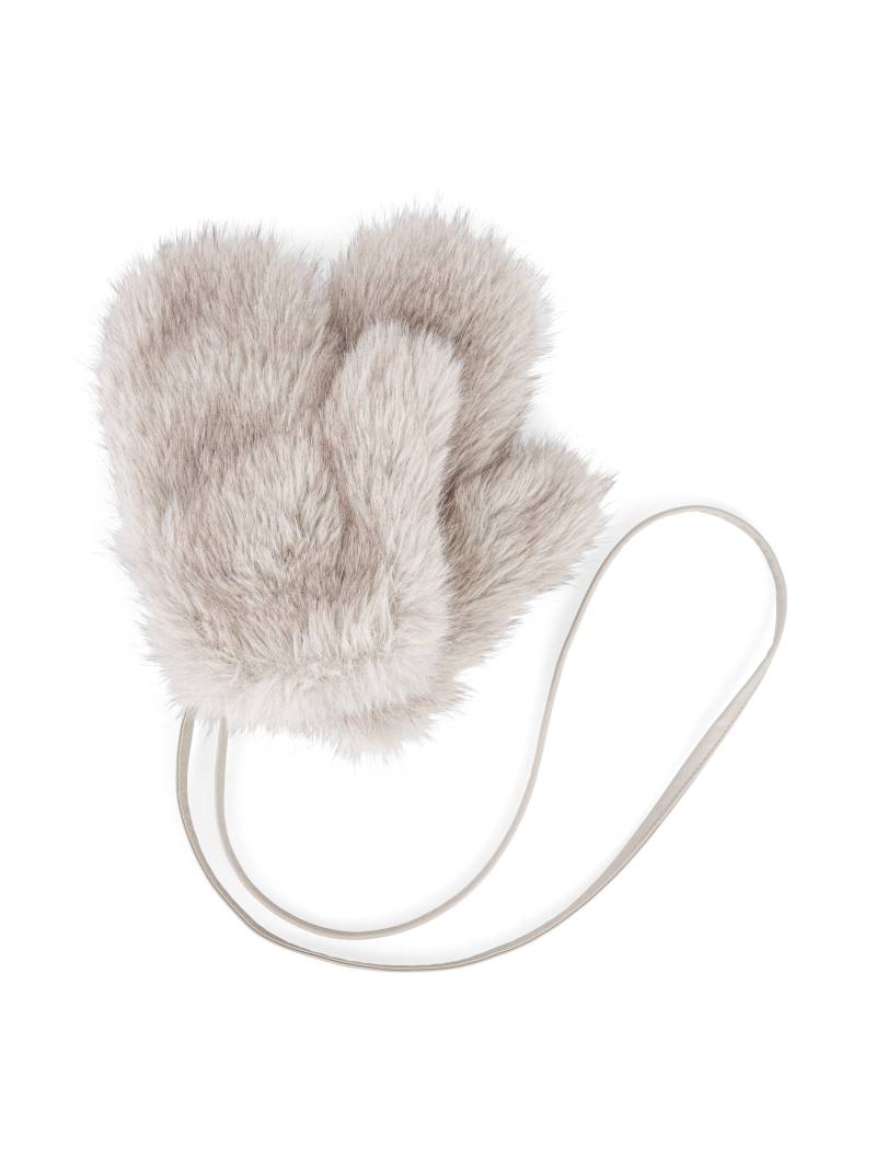 Marc Cain Collections - Kuschelige Fake Fur Fäustlinge smoke - Gr. - 40 von Marc Cain Collections