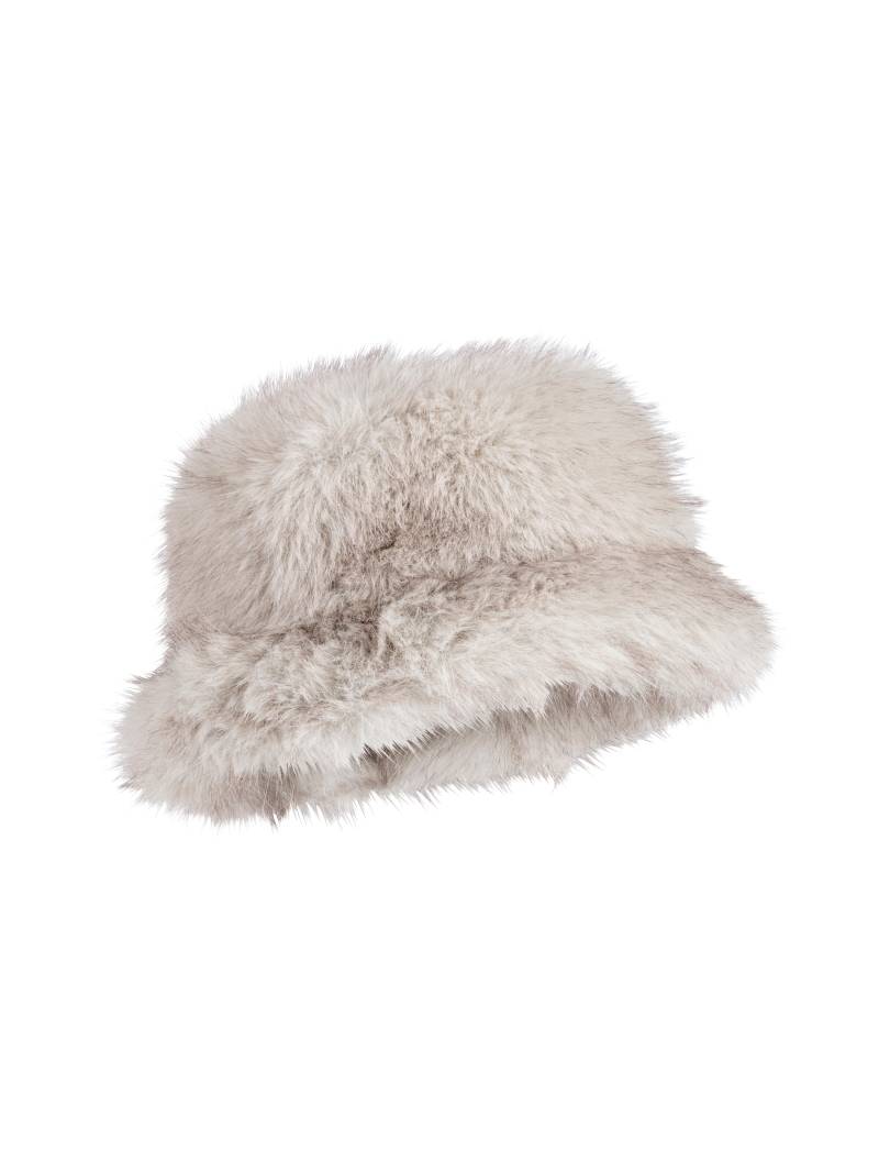 Marc Cain Collections - Kuscheliger Hut aus Fake Fur smoke - Gr. - One Size von Marc Cain Collections