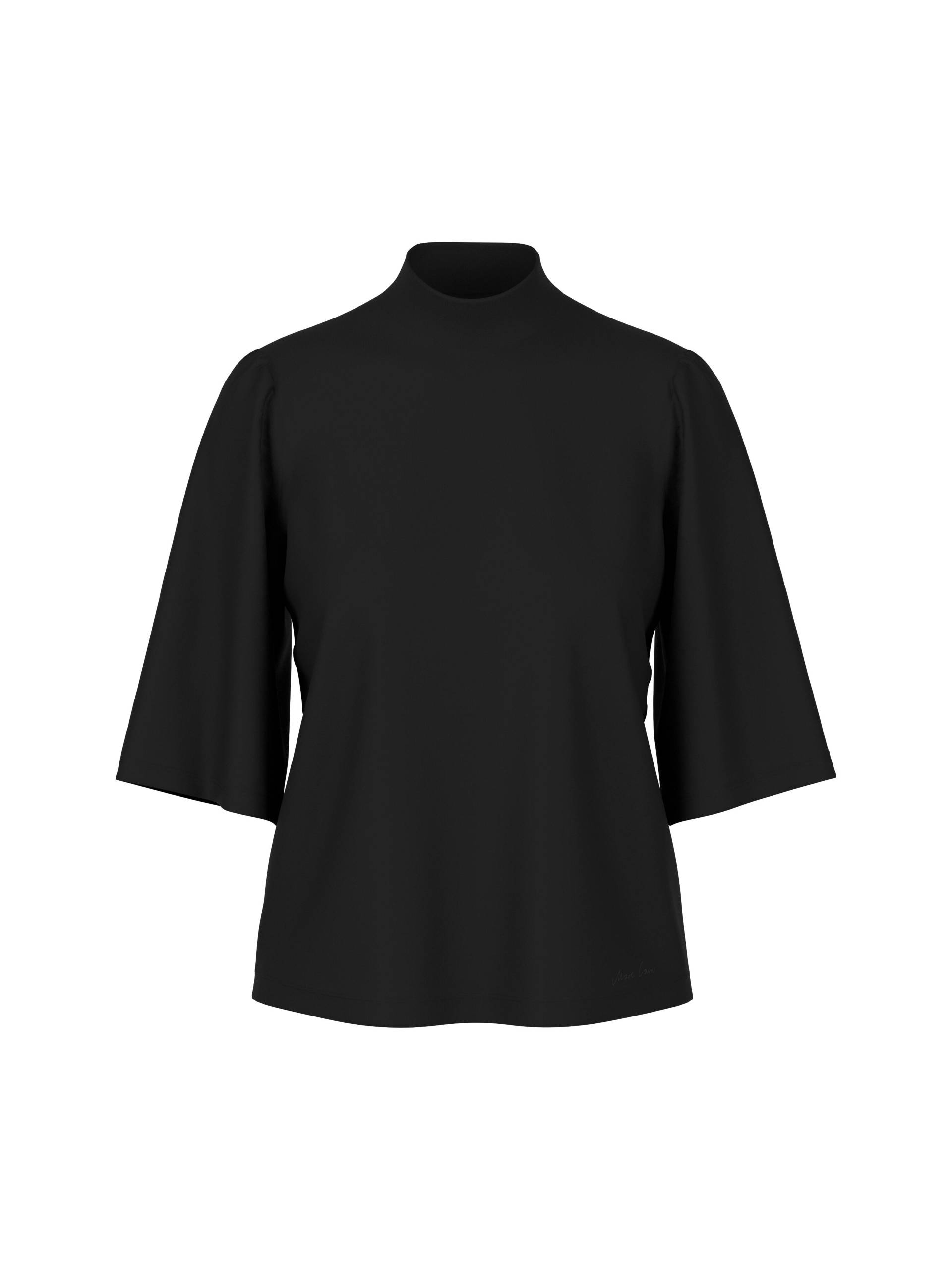 Marc Cain Collections - Lockeres T-Shirt mit Stehkragen black - Gr. - 40 von Marc Cain Collections