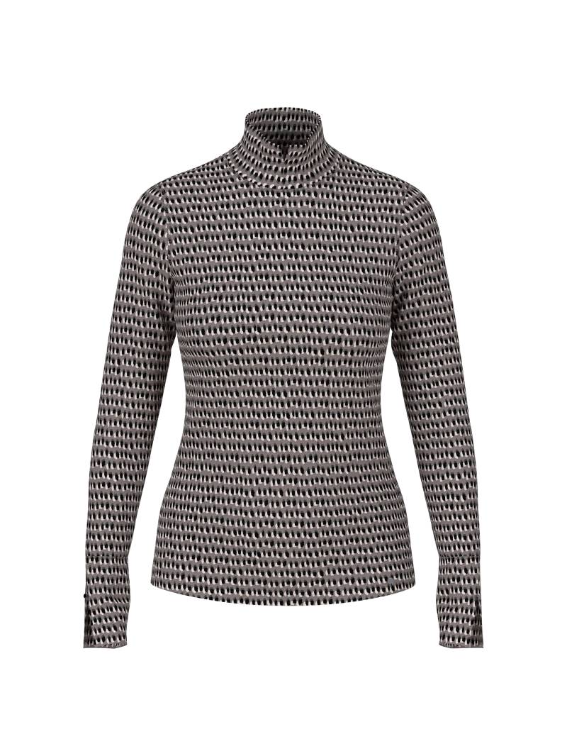 Marc Cain Collections - Longsleeve mit SPRINKLES-Print soft charcoal - Gr. - 44 von Marc Cain Collections