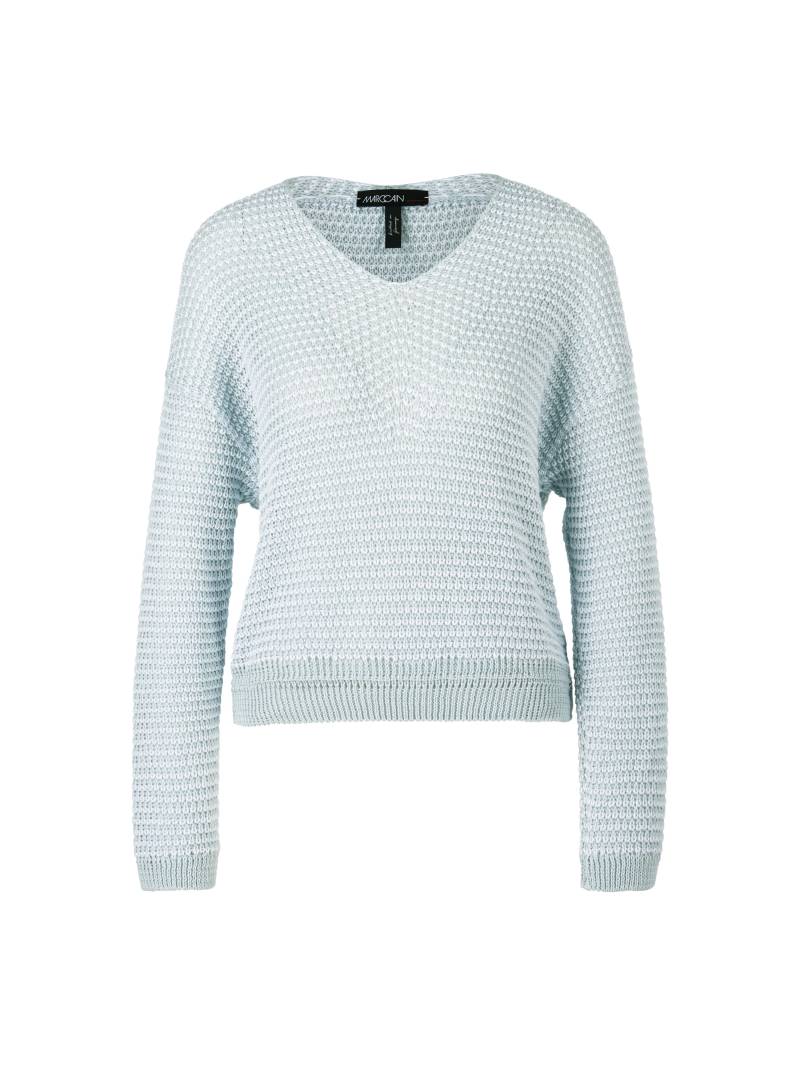 Marc Cain Collections - Oversized Sweater mit V-Ausschnitt smoky ice new - Gr. - 40 von Marc Cain Collections