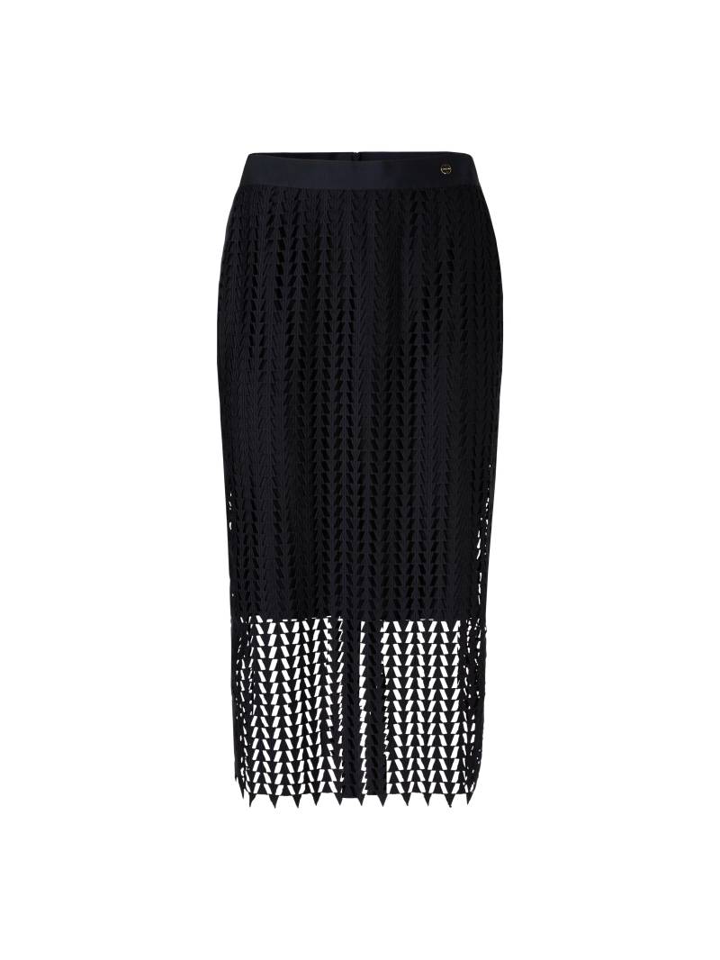 Marc Cain Collections - Rock im Lochmuster-Design midnight blue - Gr. - 38 von Marc Cain Collections