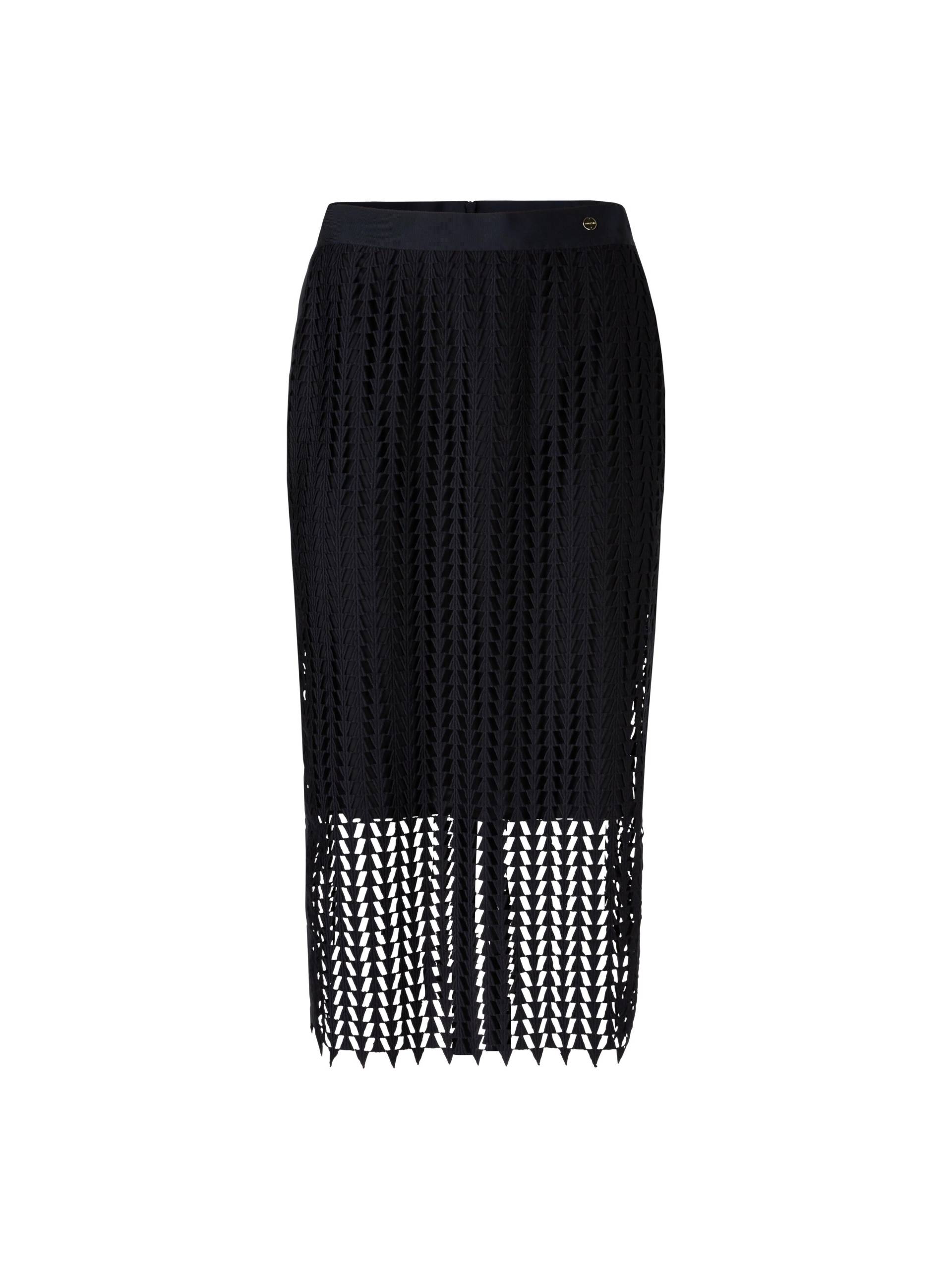 Marc Cain Collections - Rock im Lochmuster-Design midnight blue - Gr. - 42 von Marc Cain Collections