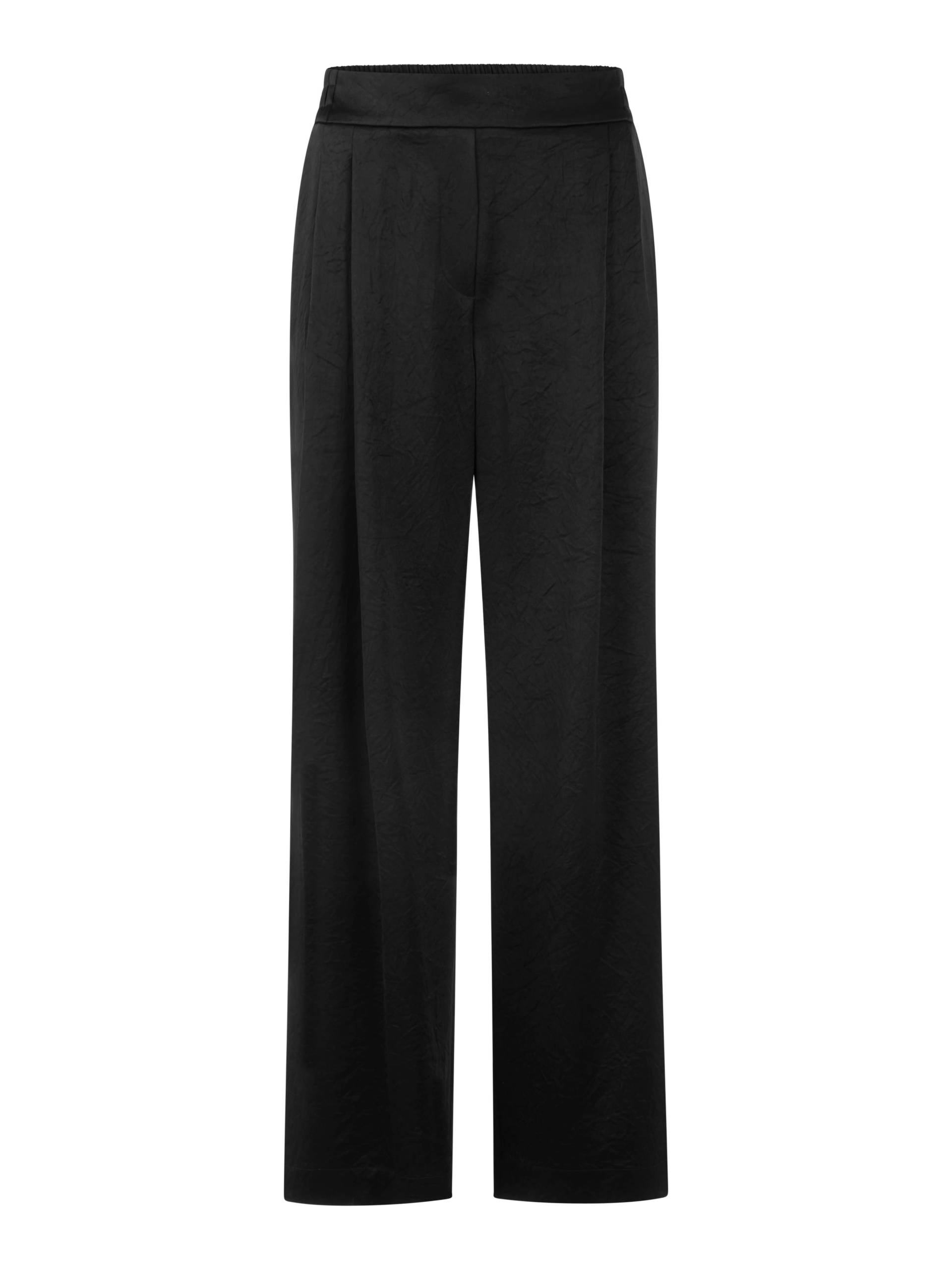 Marc Cain Collections - Schlupfhose WEDI Wide Fit mit Bundfalten black - Gr. - 42 von Marc Cain Collections