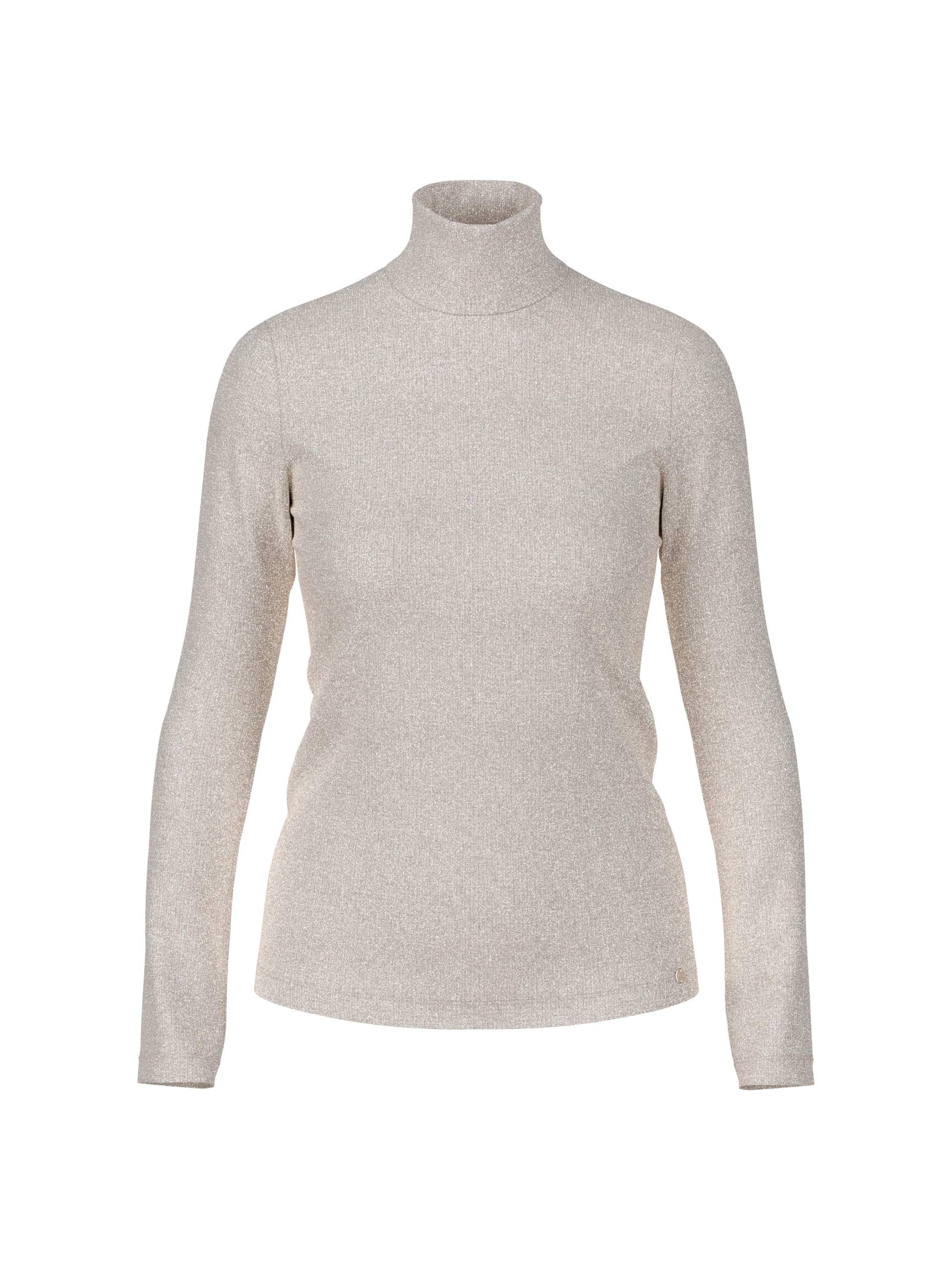 Marc Cain Collections - Schmaler Lurex-Longsleeve smoke - Gr. - 40 von Marc Cain Collections