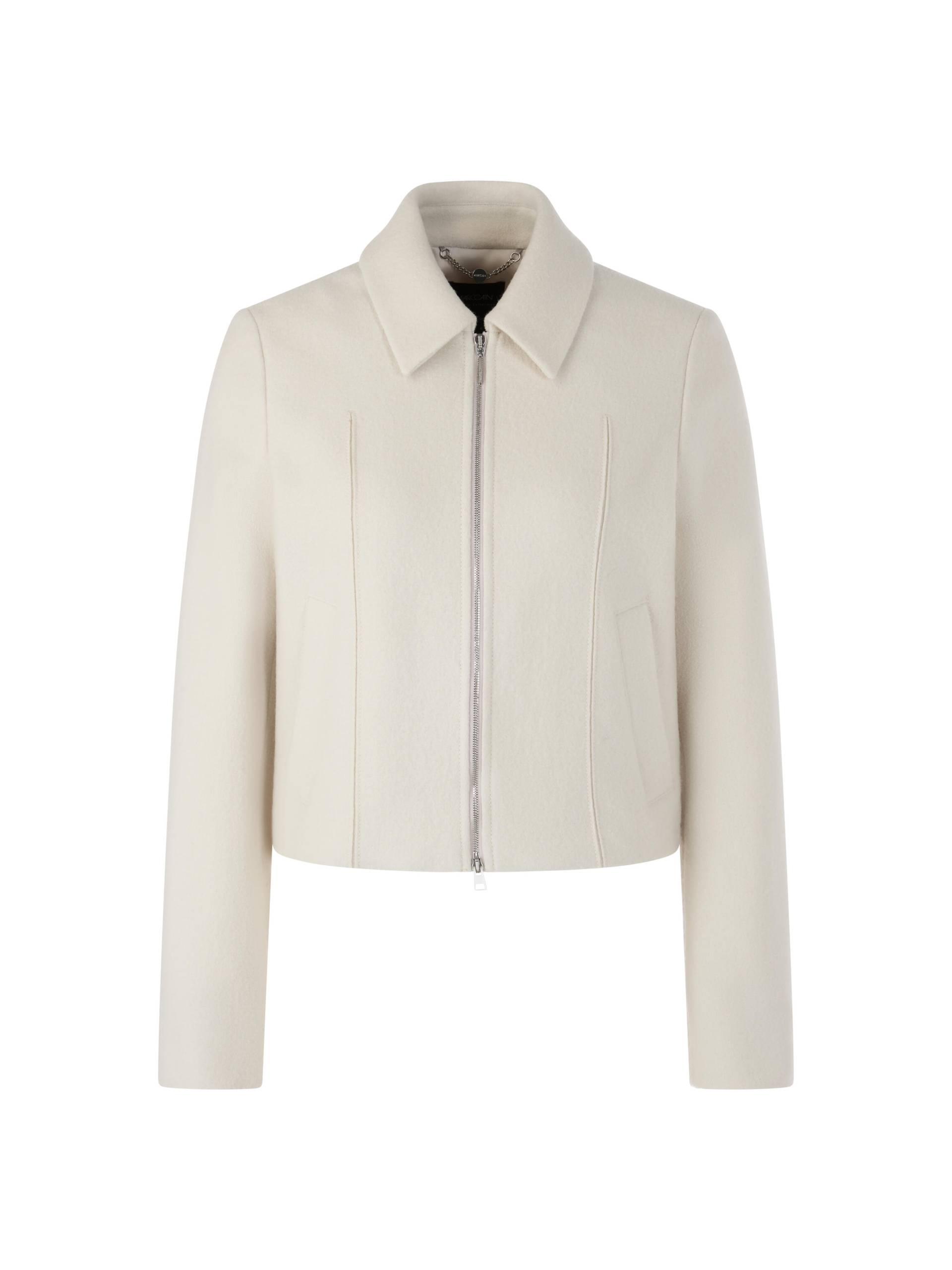 Marc Cain Collections - Schurwolljacke Knitted in Germany smoke - Gr. - 44 von Marc Cain Collections