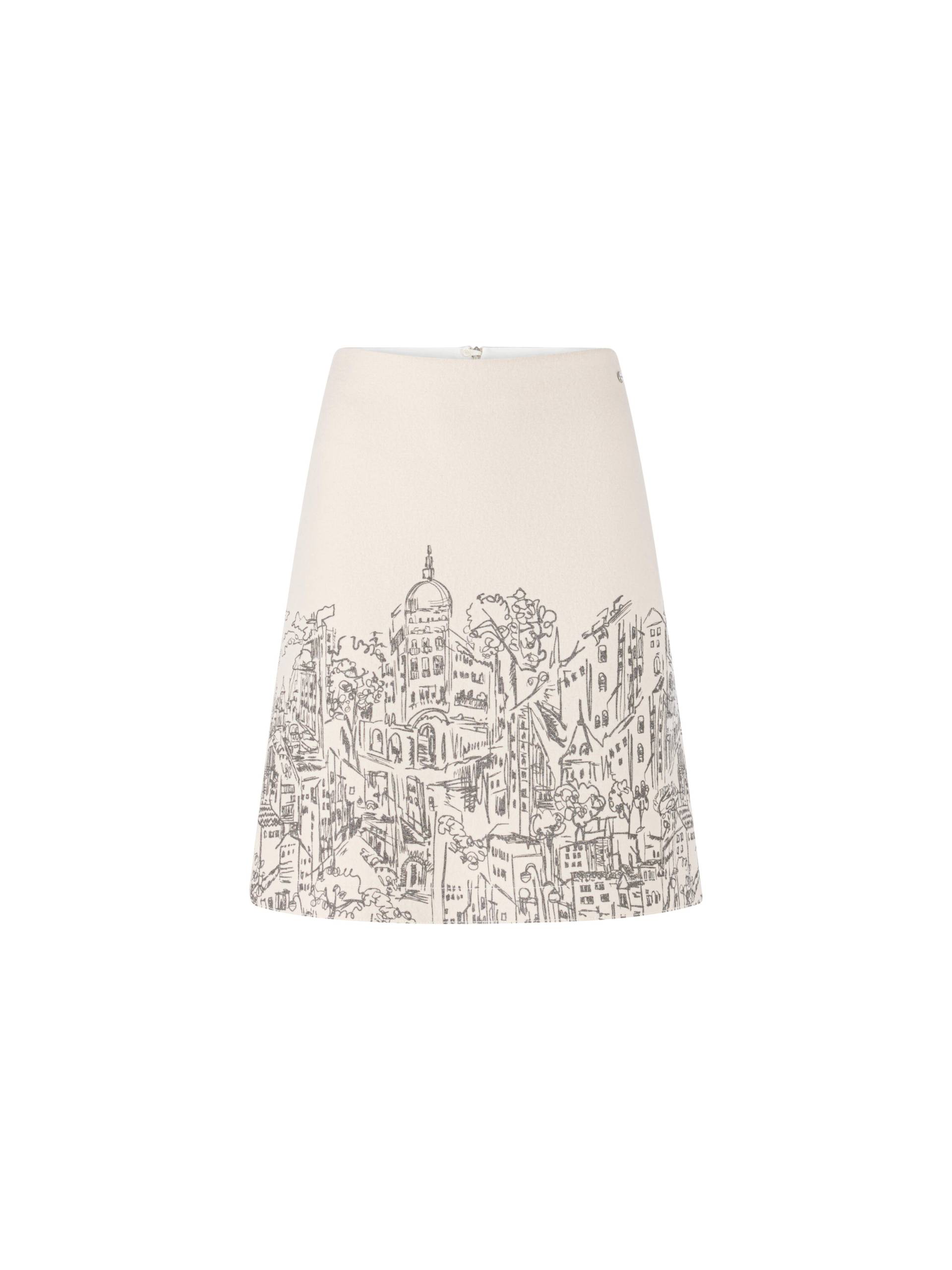 Marc Cain Collections - Schurwollrock Knitted in Germany smoke - Gr. - 42 von Marc Cain Collections