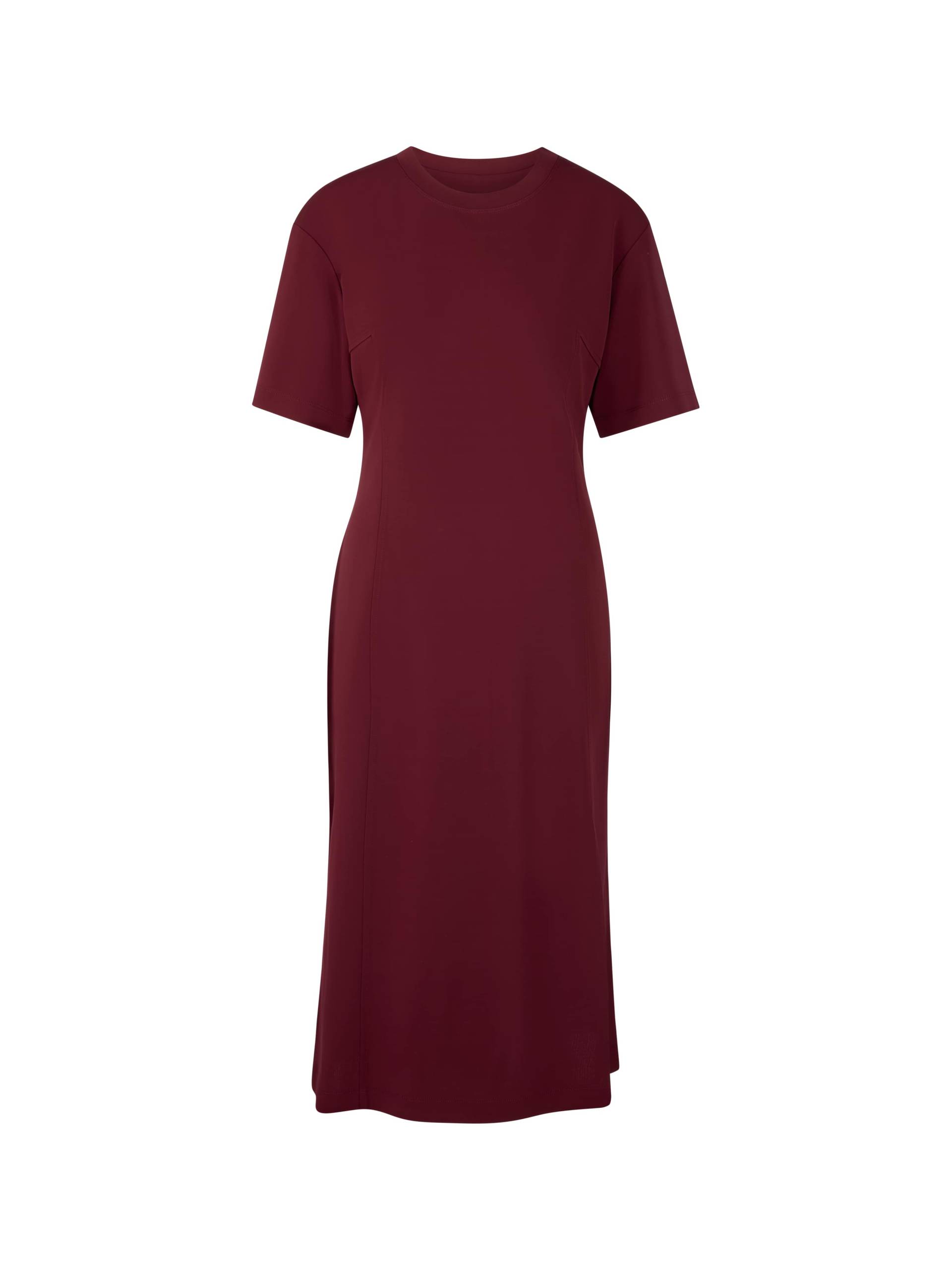Marc Cain Collections - Sportlich-schickes Midi-Kleid mit Schlitz bright maroon - Gr. - 38 von Marc Cain Collections