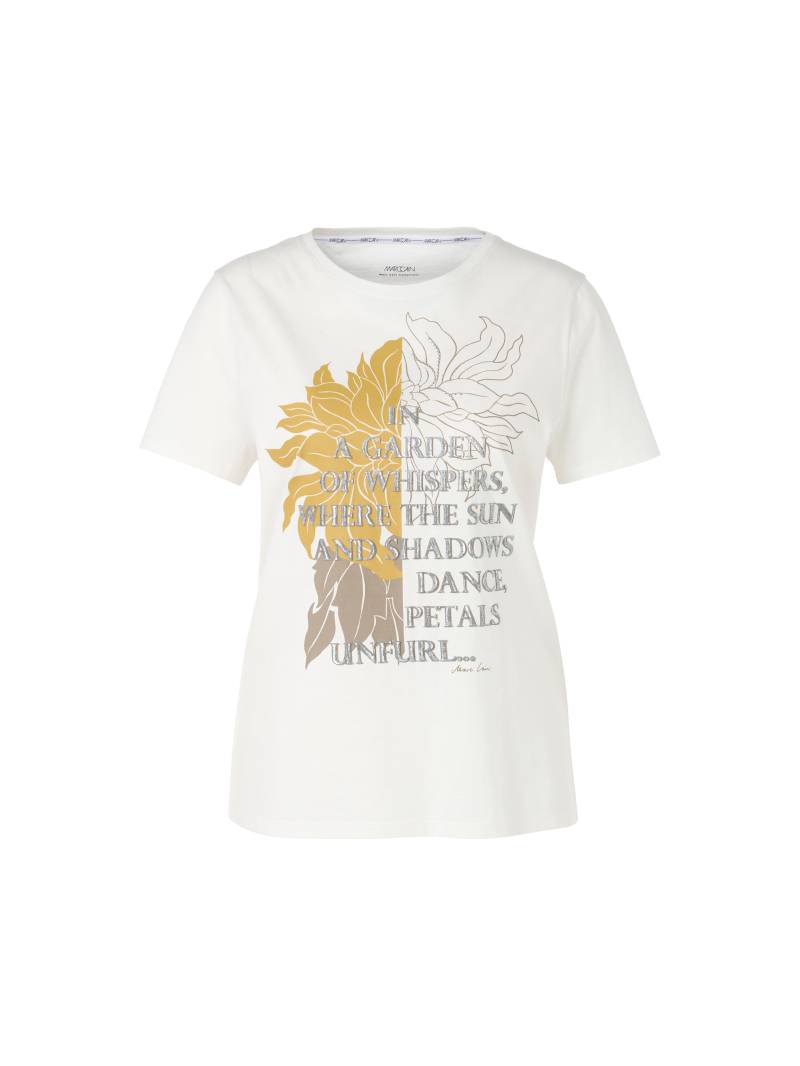 Marc Cain Collections - Statement-T-Shirt Rethink Together off-white - Gr. - 42 von Marc Cain Collections