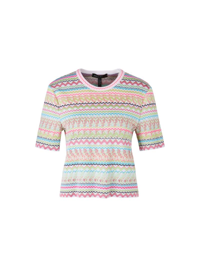 Marc Cain Collections - Sweater mit Kurzarm – Knitted in Germany light apple green - Gr. - 38 von Marc Cain Collections