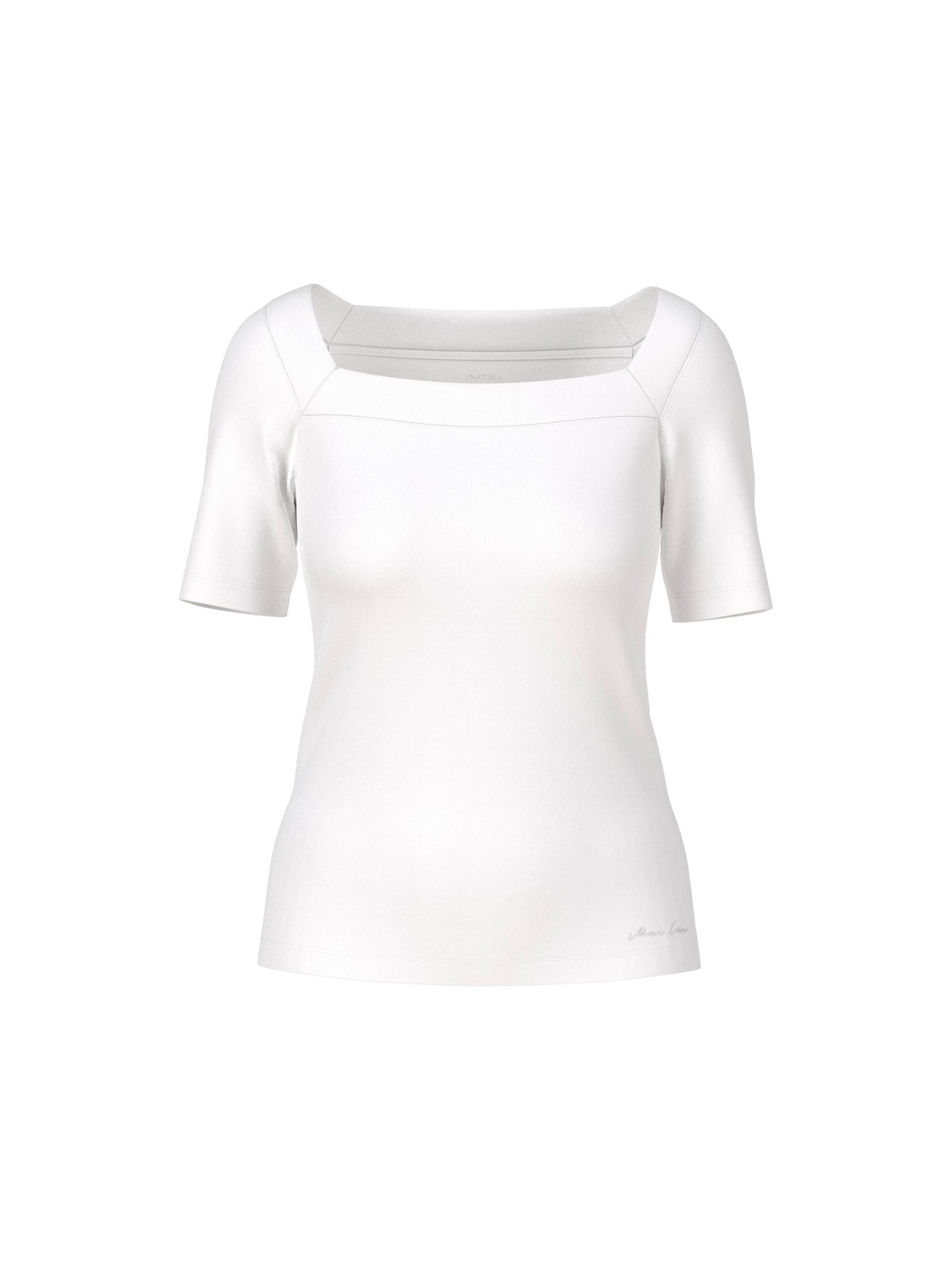 Marc Cain Collections - T-Shirt mit Karree-Ausschnitt white - Gr. - 40 von Marc Cain Collections