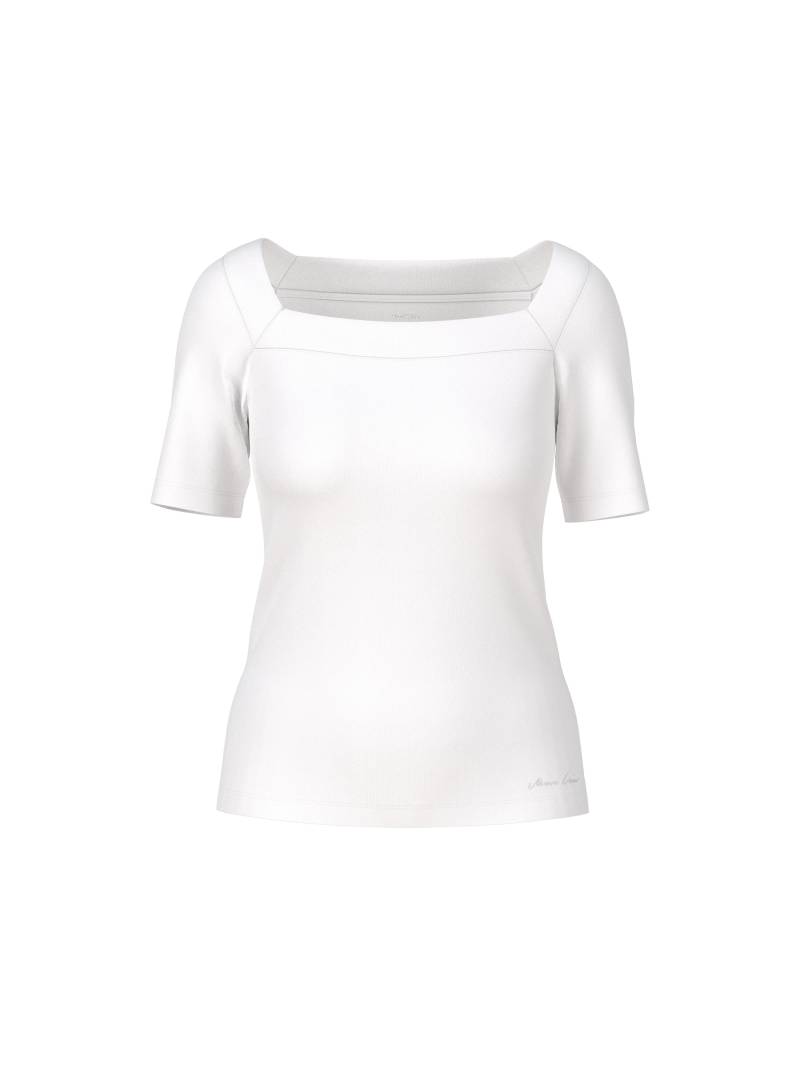 Marc Cain Collections - T-Shirt mit Karree-Ausschnitt white - Gr. - 40 von Marc Cain Collections