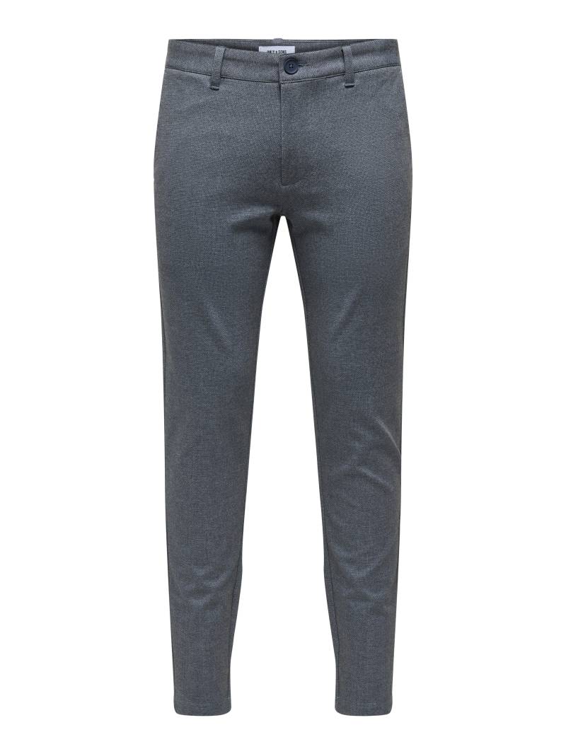 ONLY&SONS - ONSMARK SLIM DITSY 020934 PANT NOOS dark navy - Gr. - 31/34 von ONLY&SONS