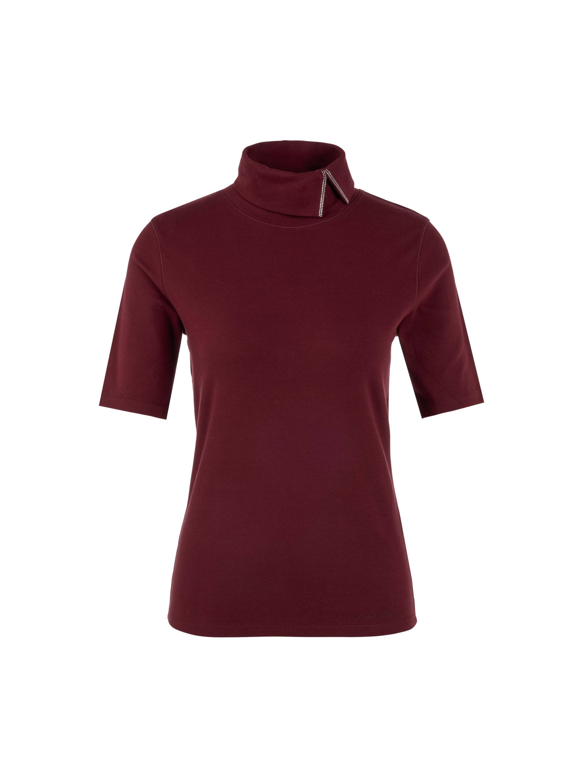 Marc Cain Collections - T-Shirt mit Rollkragen bright maroon - Gr. - 42 von Marc Cain Collections