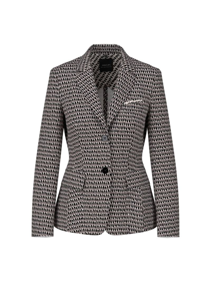 Marc Cain Collections - Taillierter Blazer aus Scubajersey soft charcoal - Gr. - 42 von Marc Cain Collections