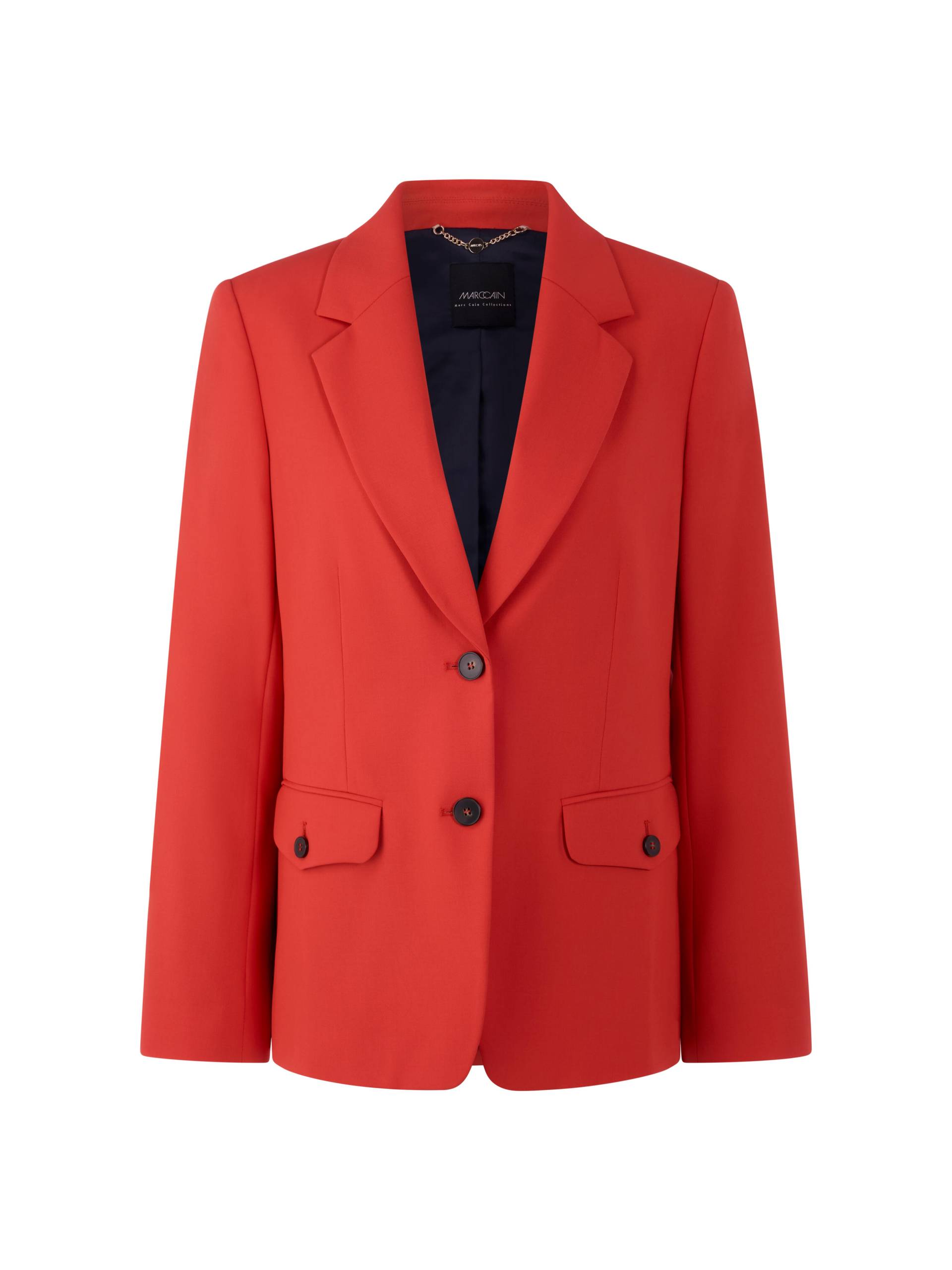 Marc Cain Collections - Taillierter Blazer mit gerundetem Saum aurora red - Gr. - 38 von Marc Cain Collections