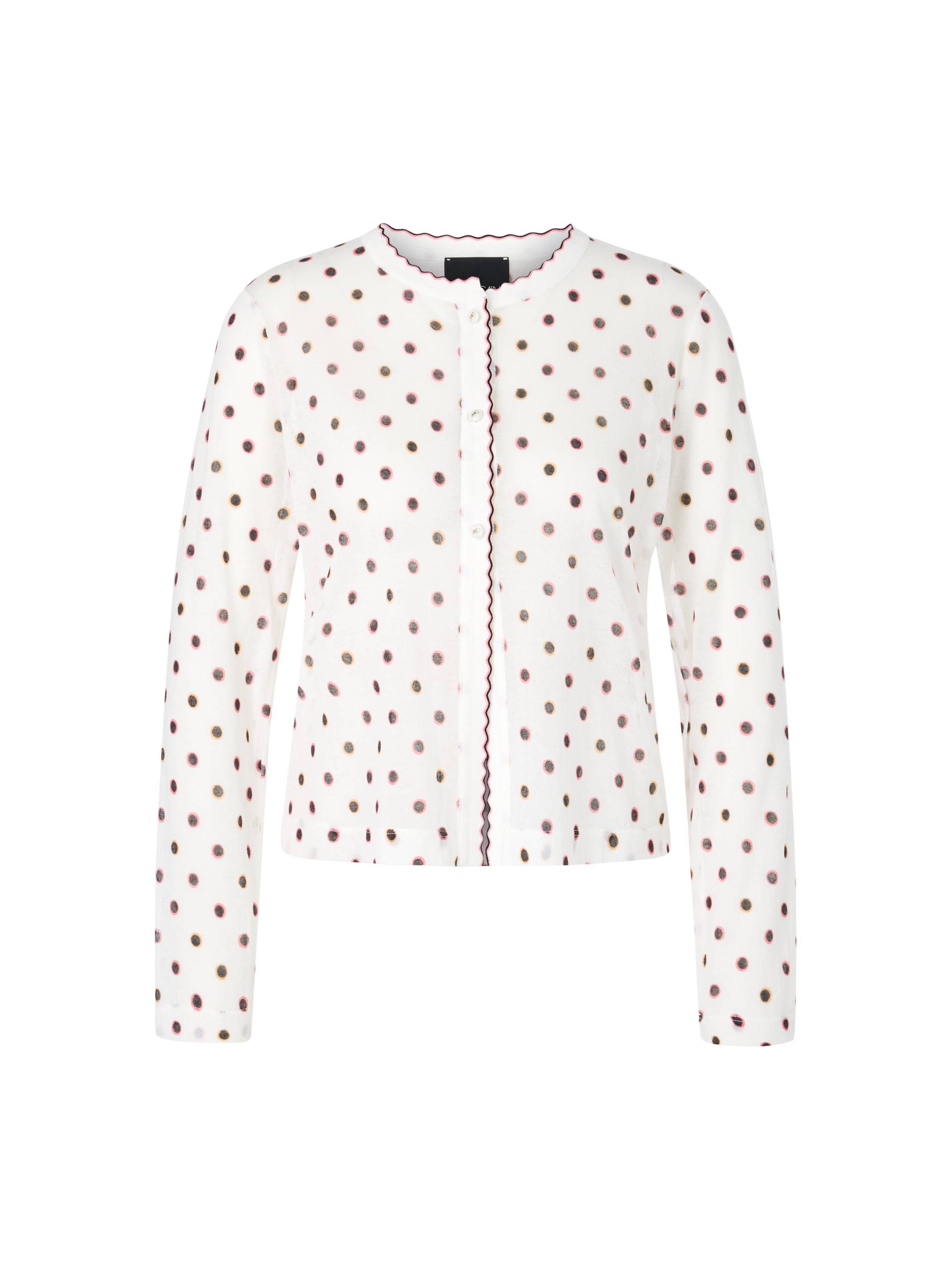 Marc Cain Collections - Tupfen-Cardigan Knitted in Germany off-white - Gr. - 42 von Marc Cain Collections