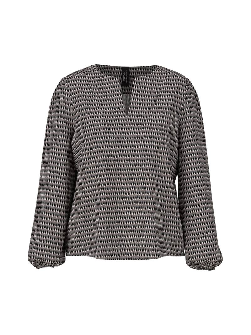 Marc Cain Collections - Viskosebluse mit Sprinkles-Print soft charcoal - Gr. - 36 von Marc Cain Collections