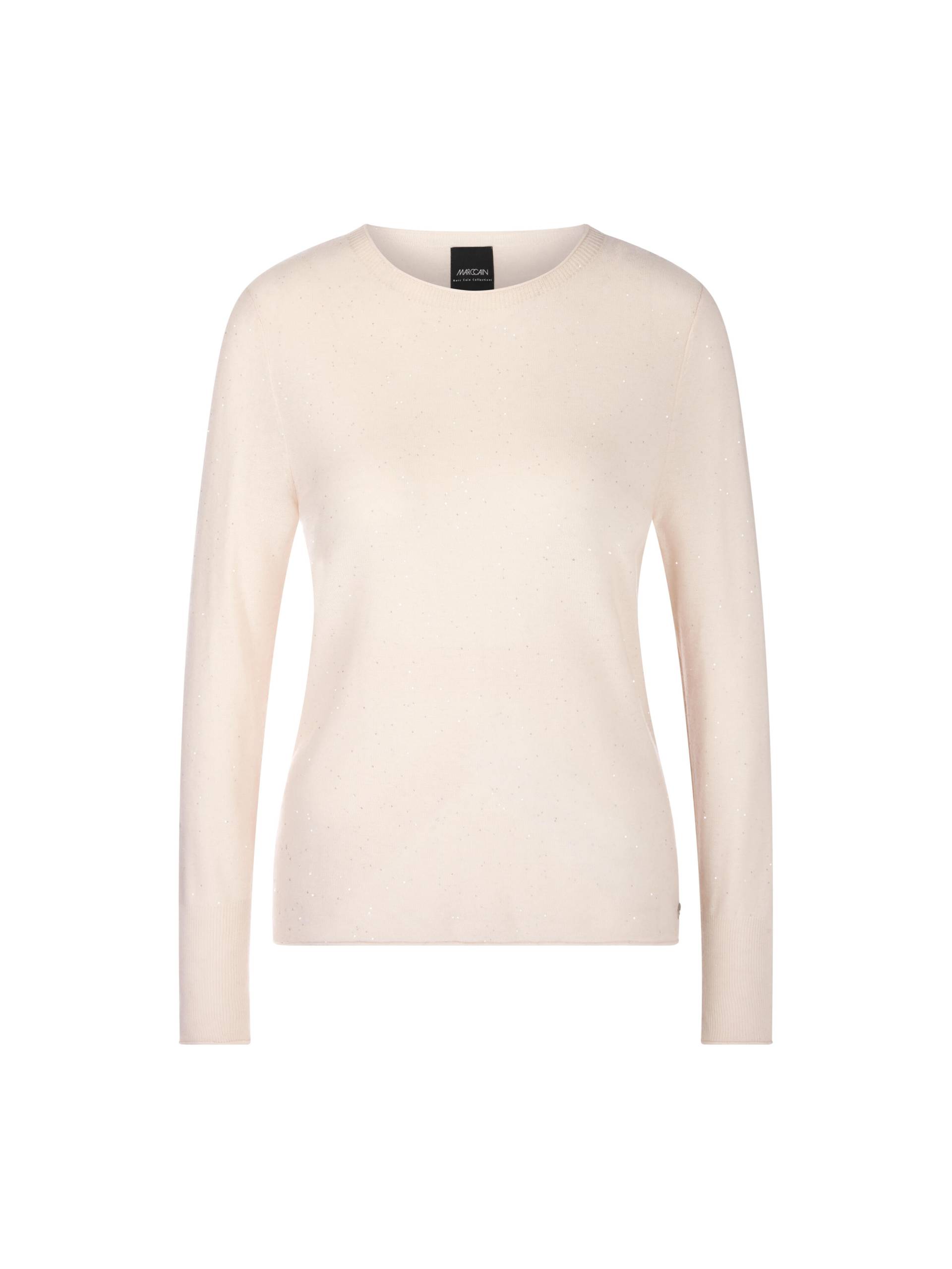 Marc Cain Collections - Wollpullover mit Rundhals deep pearl - Gr. - 40 von Marc Cain Collections