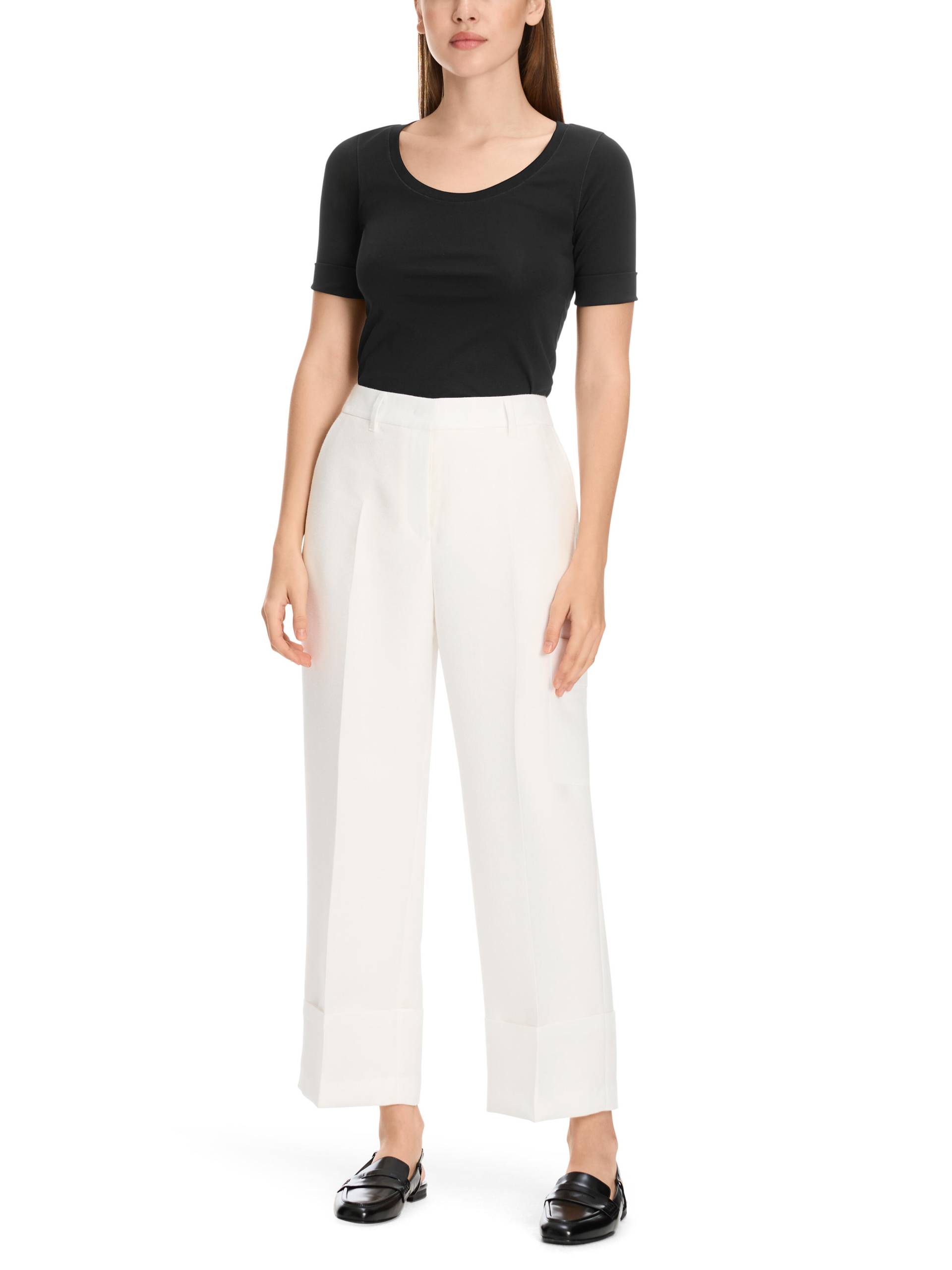 Marc Cain Essentials - Hochwertiges Basic-Shirt black - Gr. - 36 von Marc Cain Essentials