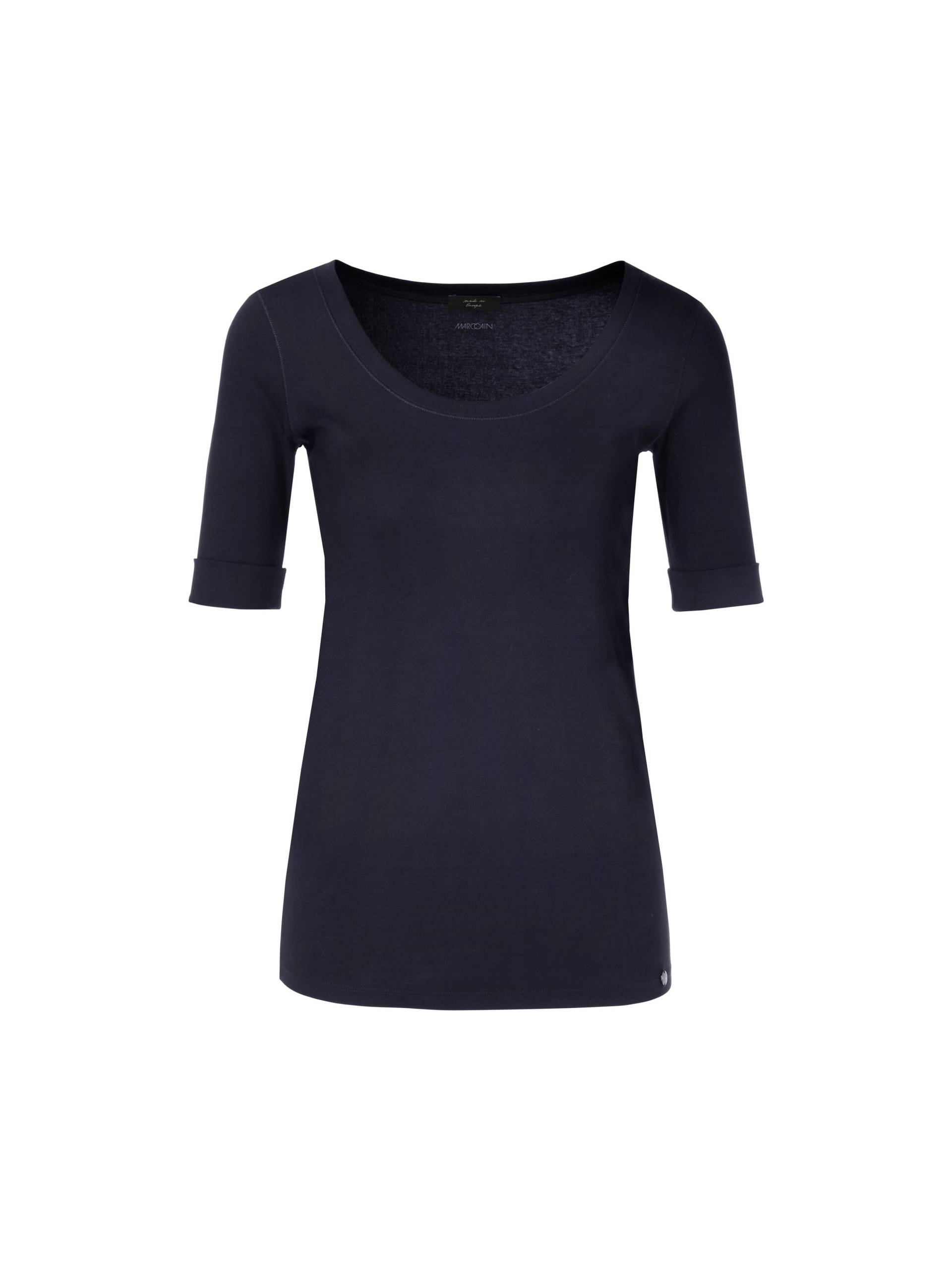 Marc Cain Essentials - Hochwertiges Basic-Shirt midnight blue - Gr. - 44 von Marc Cain Essentials