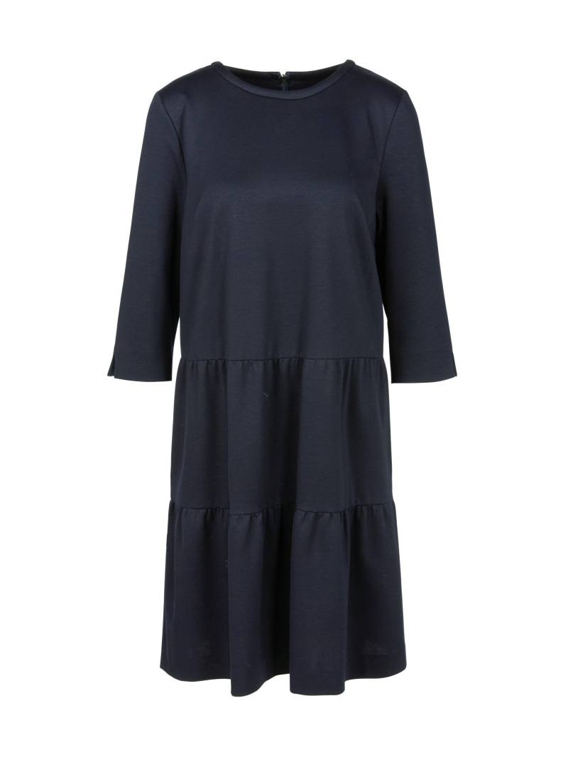 Marc Cain Essentials - Jerseykleid mit Stufenvolants midnight blue - Gr. - 42 von Marc Cain Essentials