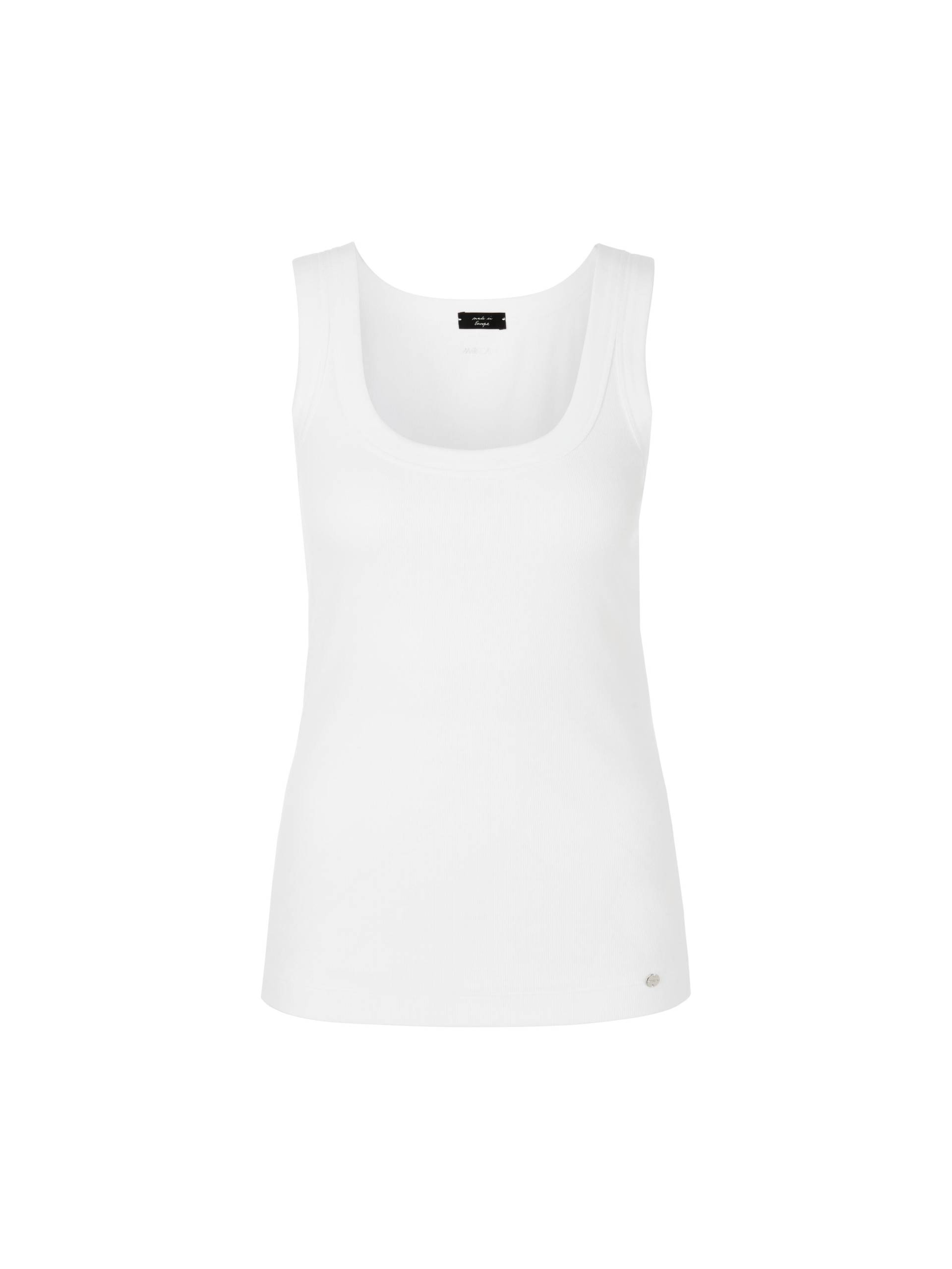 Marc Cain Essentials - Tanktop aus Feinripp white - Gr. - 38 von Marc Cain Essentials