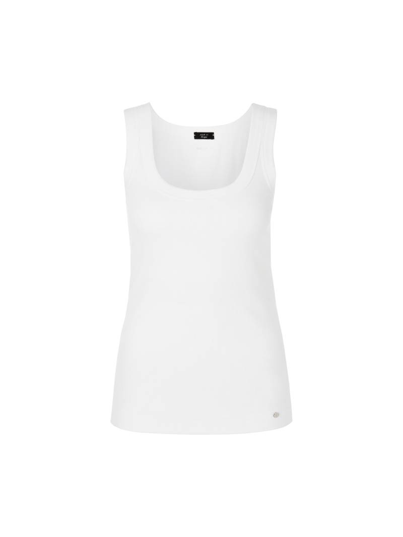 Marc Cain Essentials - Tanktop aus Feinripp white - Gr. - 38 von Marc Cain Essentials
