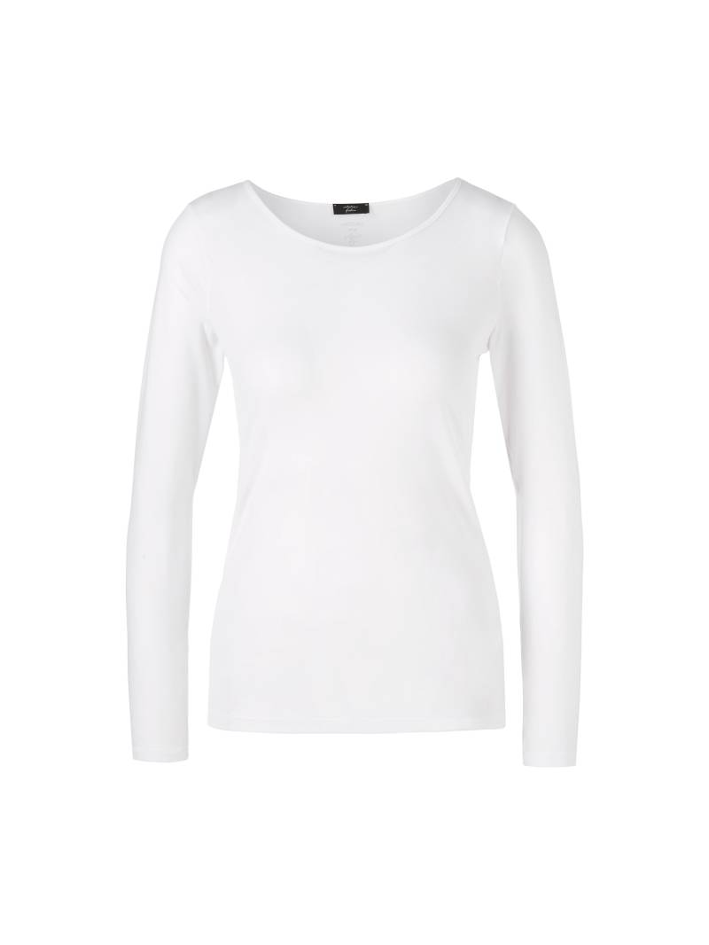 Marc Cain Essentials - Zartes Longsleeve white - Gr. - 46 von Marc Cain Essentials