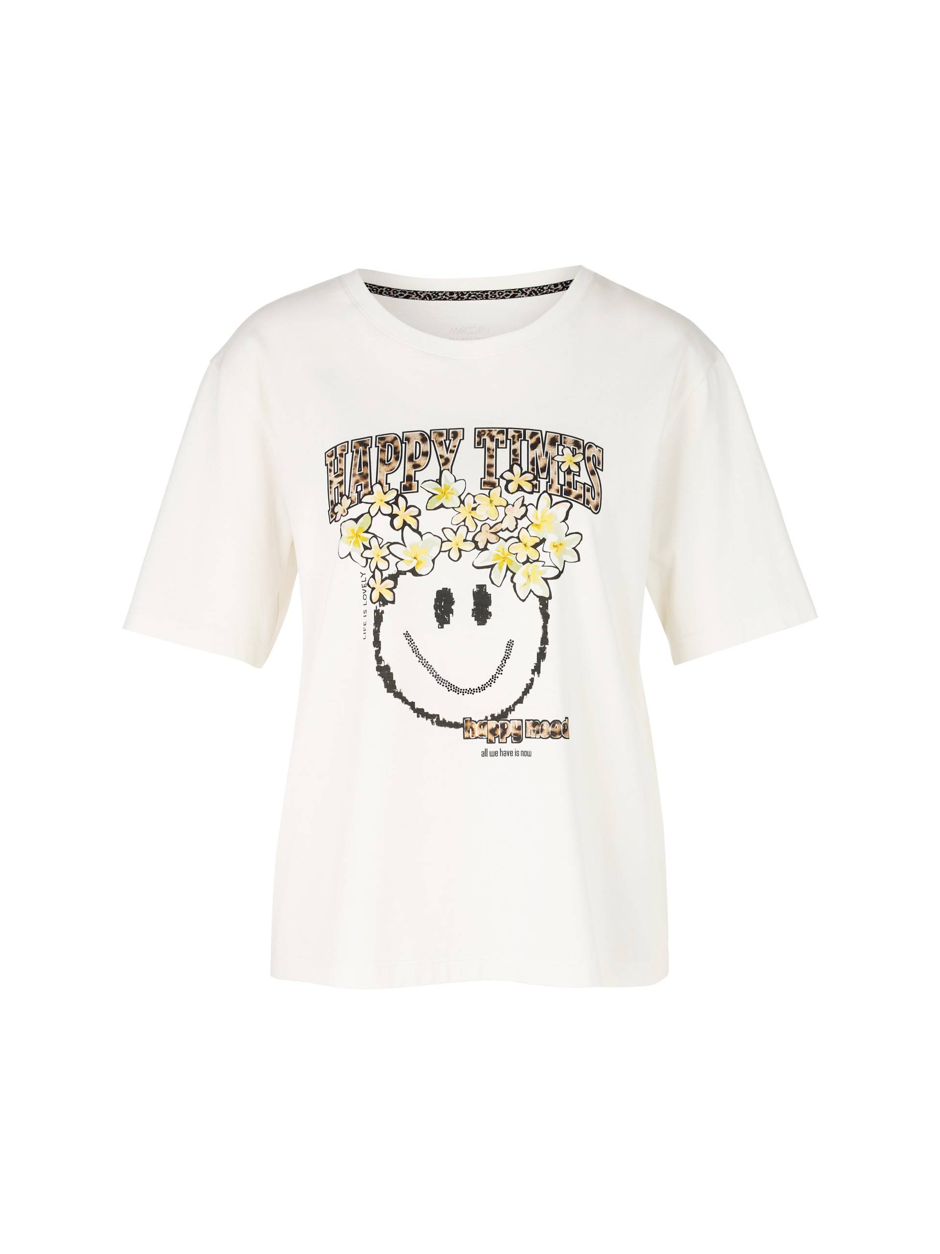 Marc Cain Sports - Bio-Baumwoll-T-Shirt Rethink Together off-white - Gr. - 38 von Marc Cain Sports