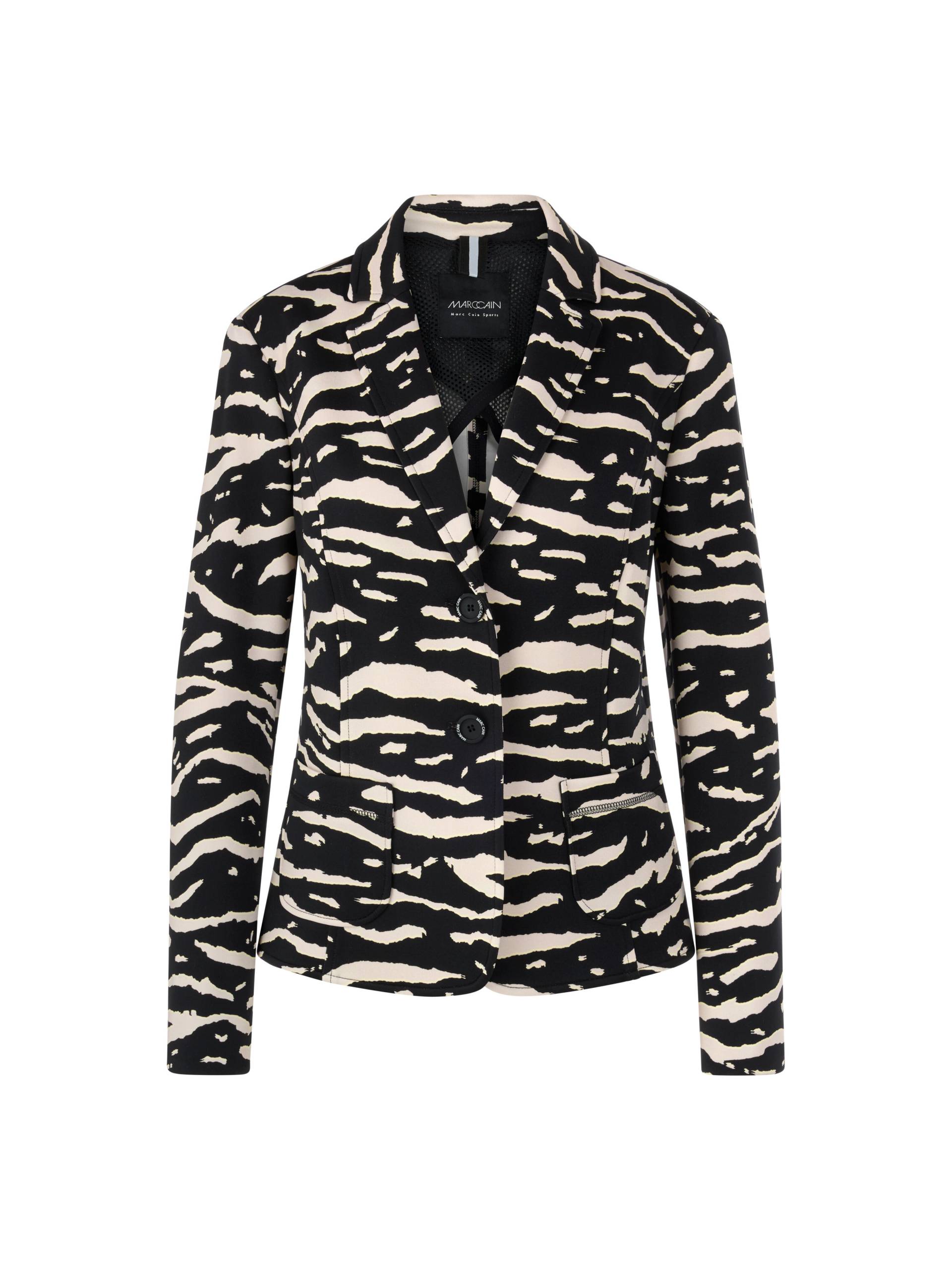 Marc Cain Sports - Blazer mit Animal Print black - Gr. - 34 von Marc Cain Sports