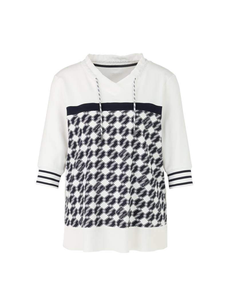 Marc Cain Sports - Blusenshirt mit Cube-Design off-white - Gr. - 42 von Marc Cain Sports