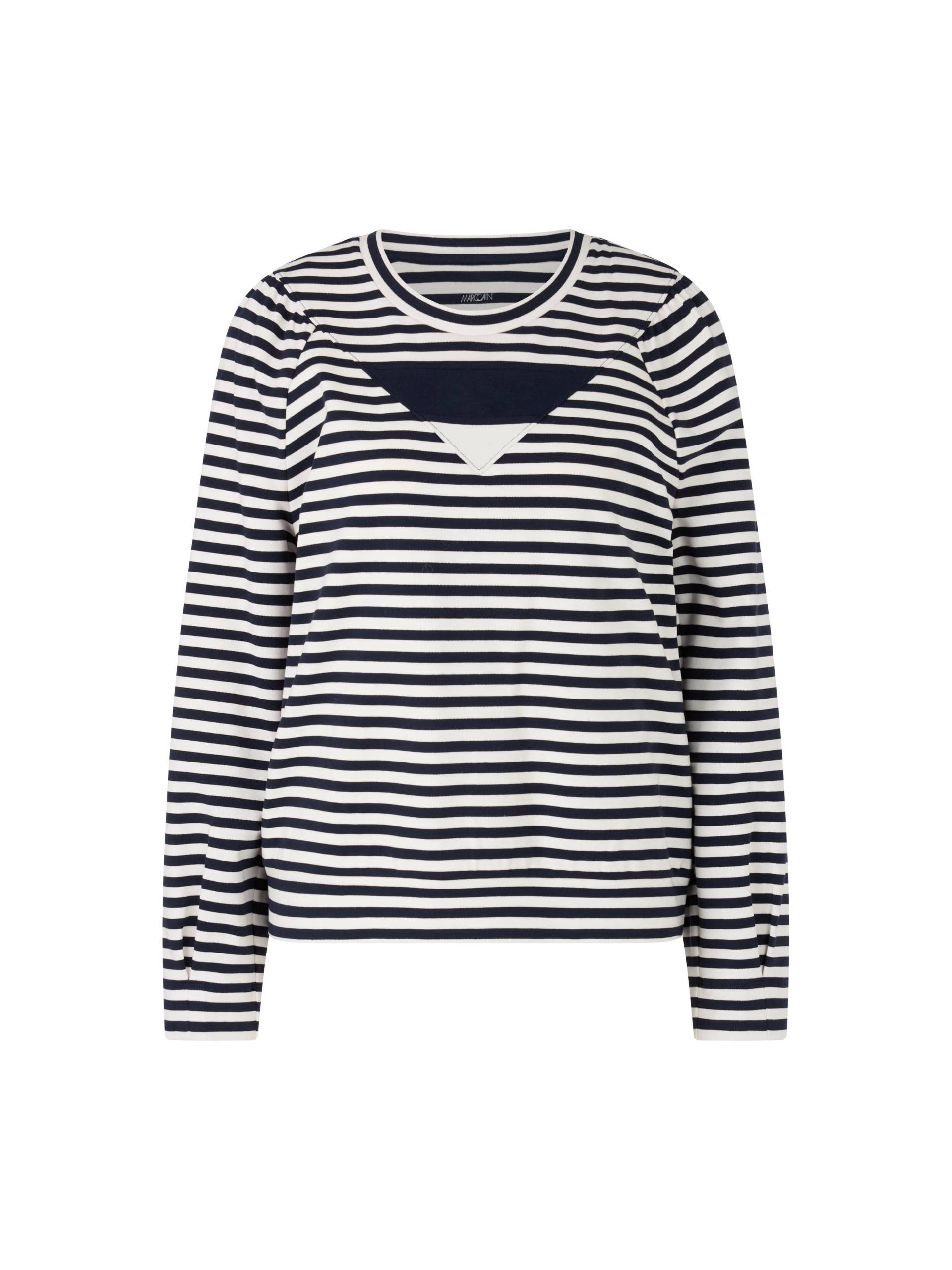 Marc Cain Sports - Geringeltes Sweatshirt navy - Gr. - 40 von Marc Cain Sports
