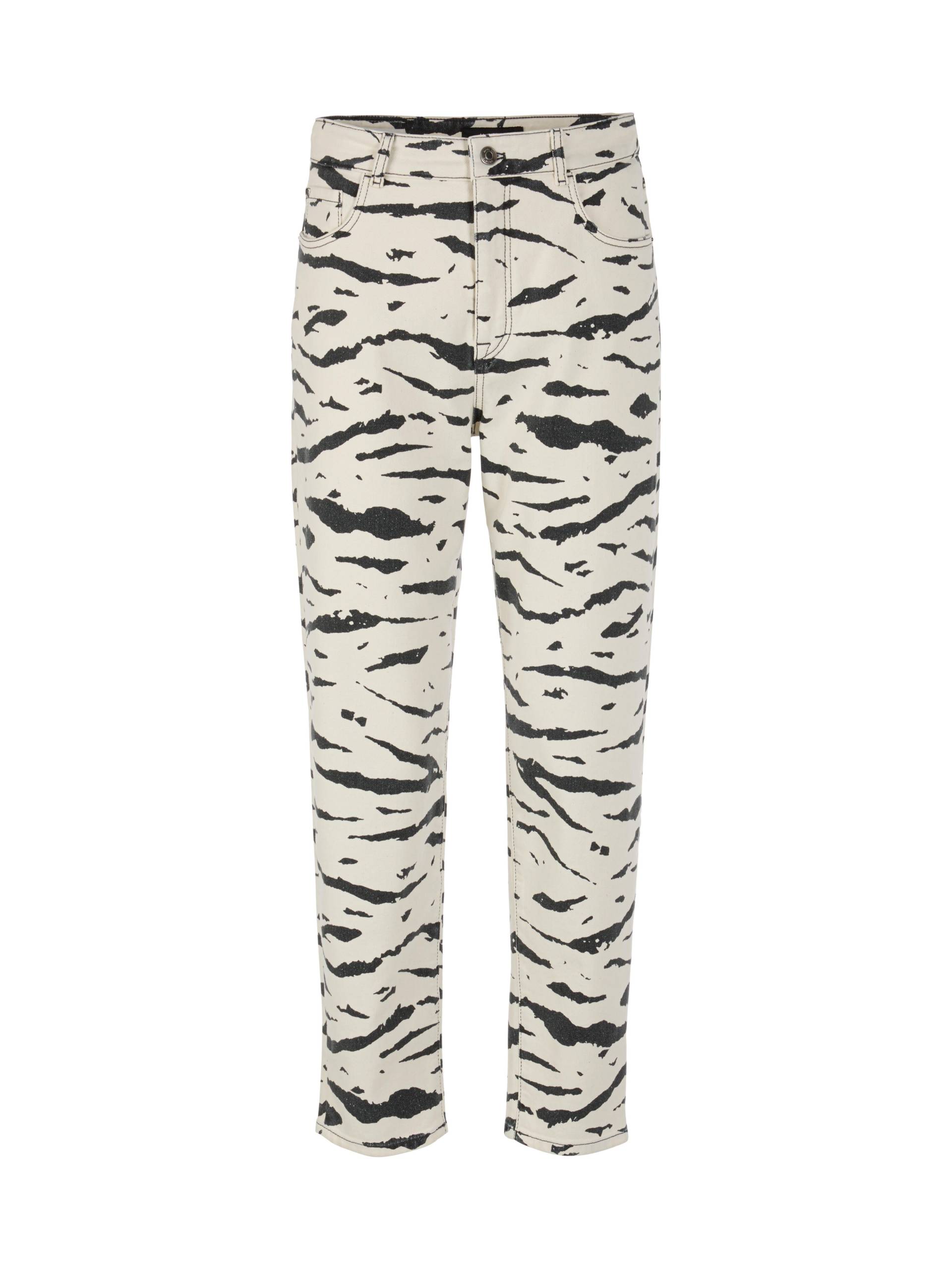 Marc Cain Sports - Jeans FEURA mit Animal Print denim ecru - Gr. - 44 von Marc Cain Sports