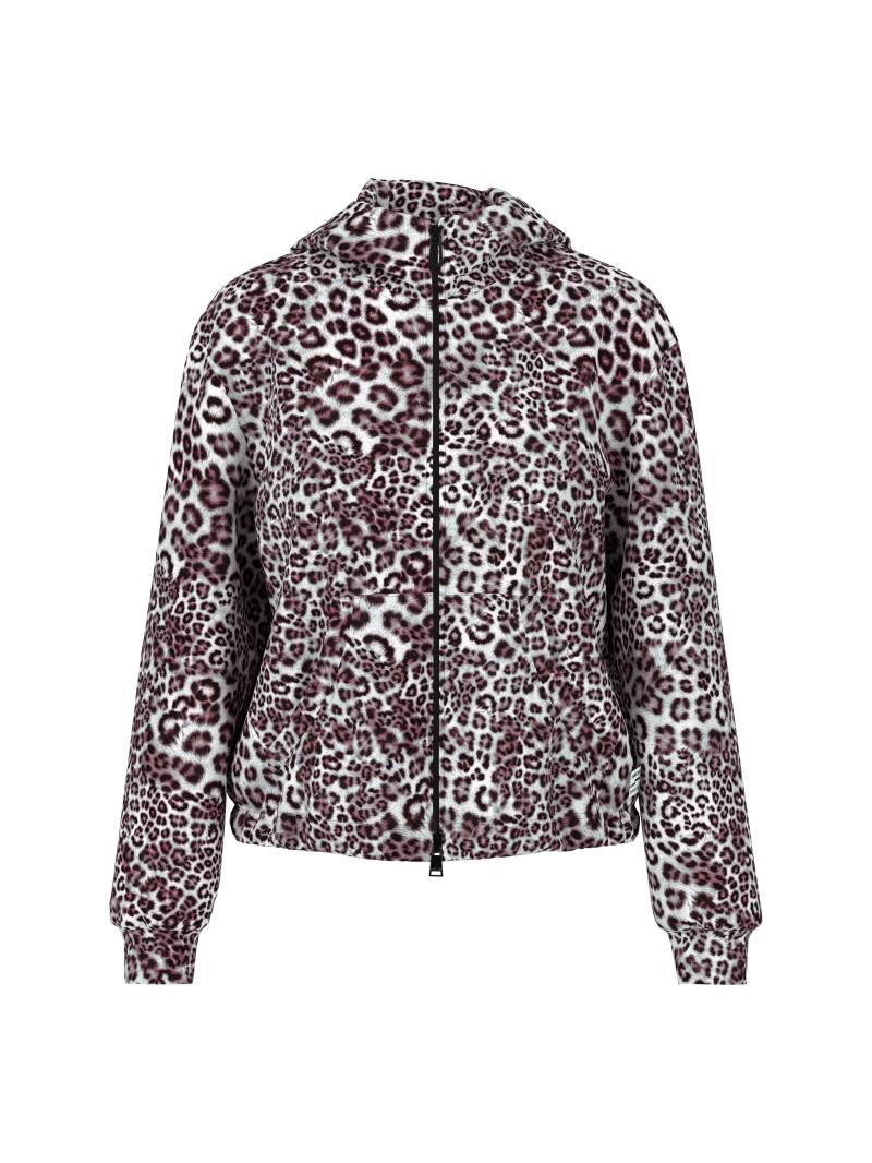 Marc Cain Sports - Jersey Jacke mit Leo Print rhododendron - Gr. - 38 von Marc Cain Sports