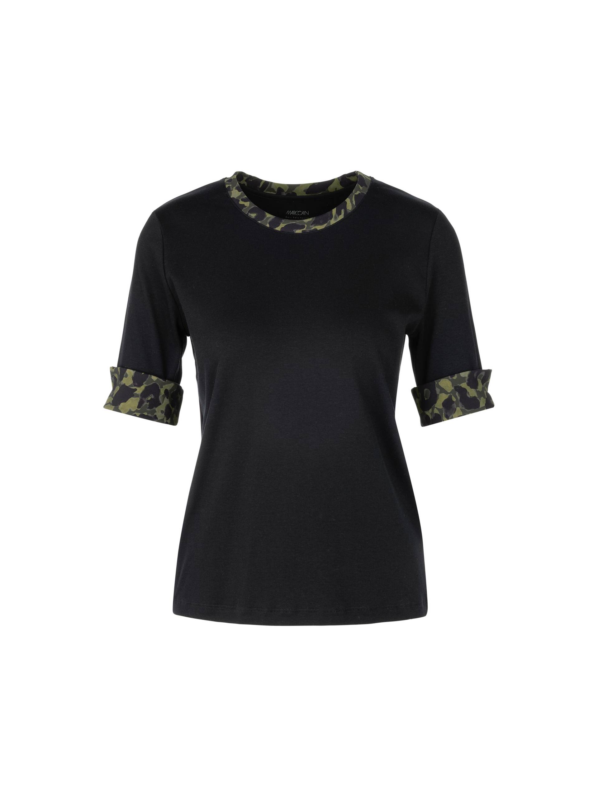 Marc Cain Sports - Jersey-Shirt mit Print-Details black - Gr. - 42 von Marc Cain Sports