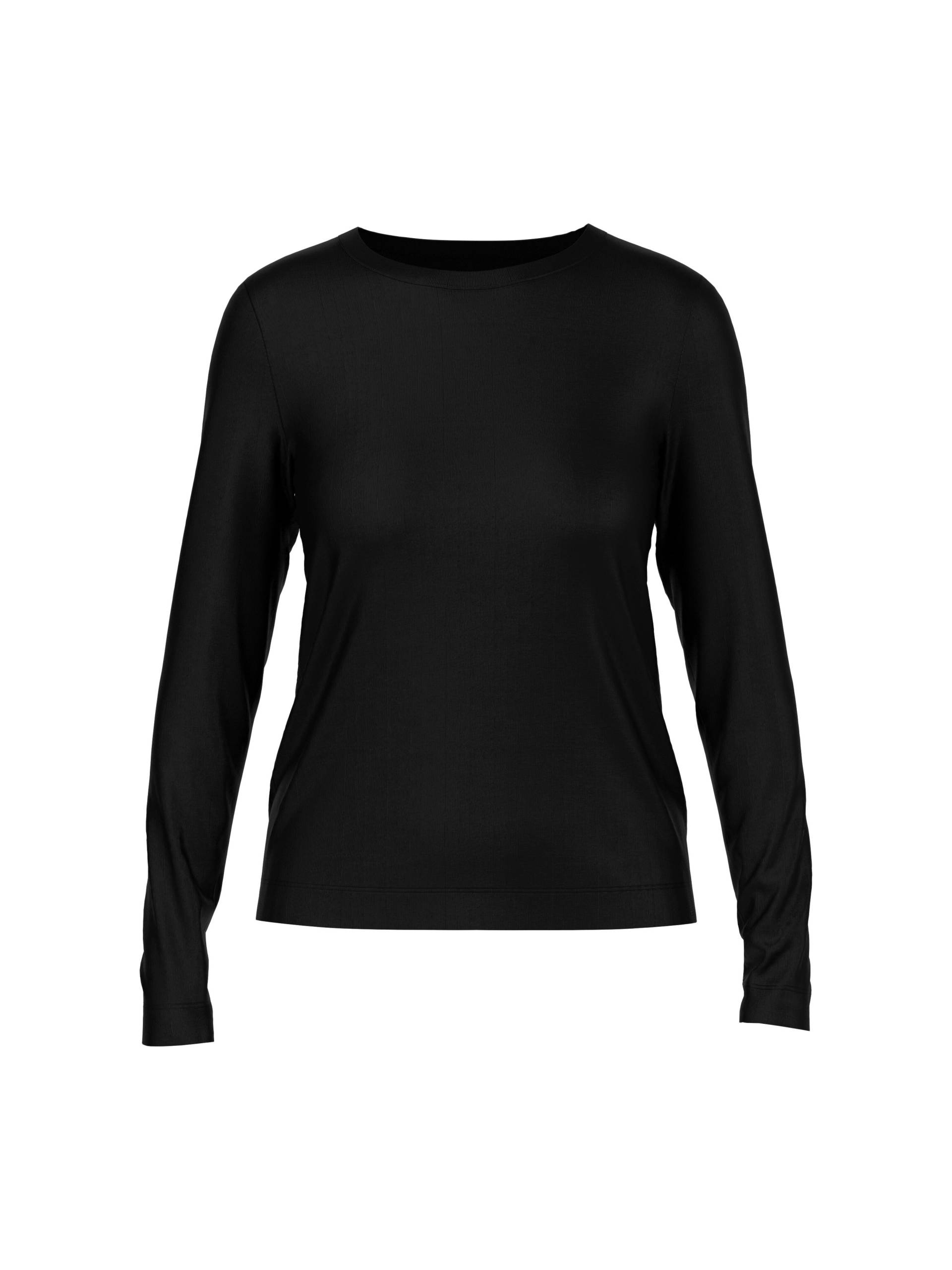 Marc Cain Sports - Klassisches Langarmshirt unifarben black - Gr. - 44 von Marc Cain Sports