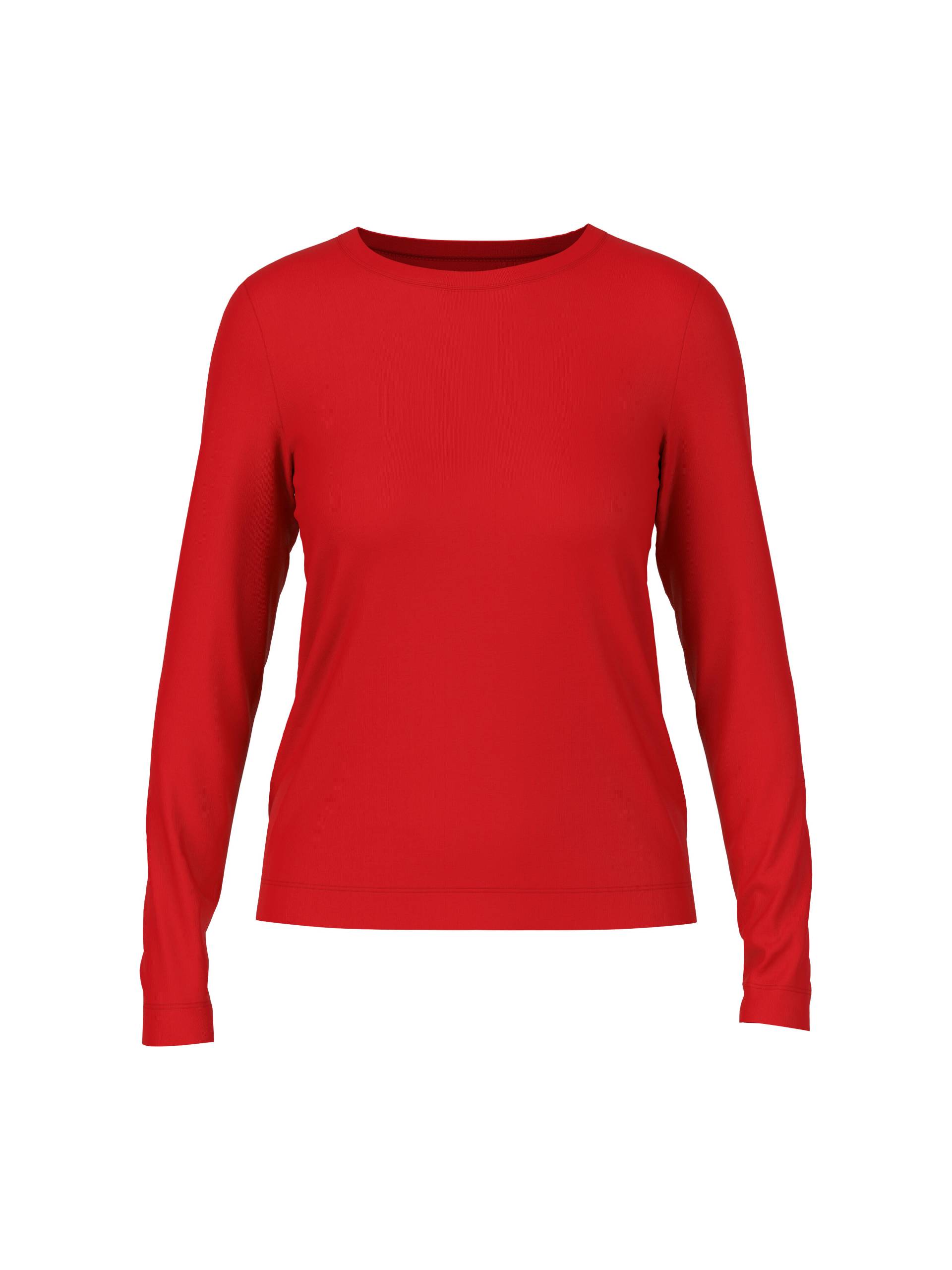 Marc Cain Sports - Klassisches Langarmshirt unifarben cranberry - Gr. - 40 von Marc Cain Sports