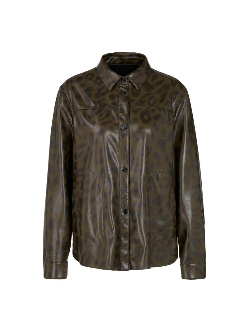 Marc Cain Sports - Kunstleder Hemd mit Leo olive drab - Gr. - 42 von Marc Cain Sports