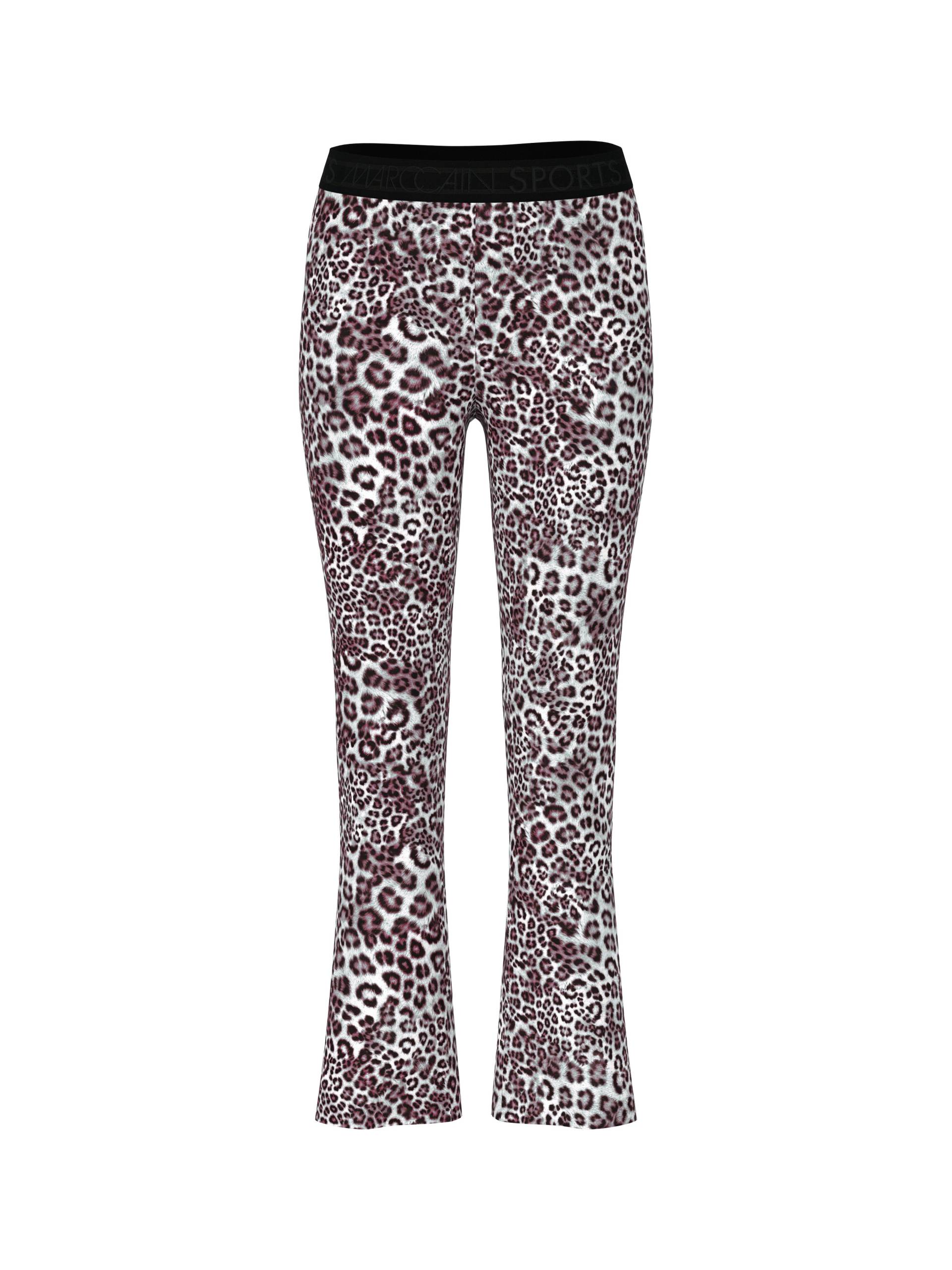 Marc Cain Sports - Leggings SOFIA mit Leo Print rhododendron - Gr. - 38 von Marc Cain Sports