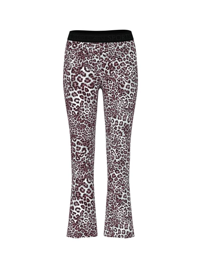 Marc Cain Sports - Leggings SOFIA mit Leo Print rhododendron - Gr. - 38 von Marc Cain Sports
