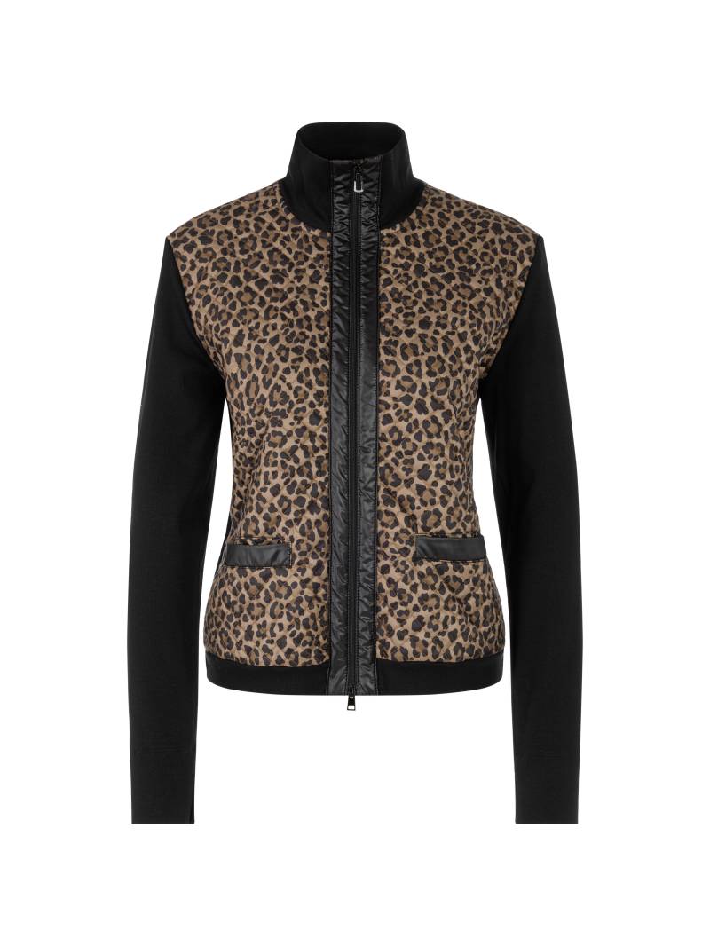 Marc Cain Sports - Leichte Jacke mit Leoprint black - Gr. - 46 von Marc Cain Sports