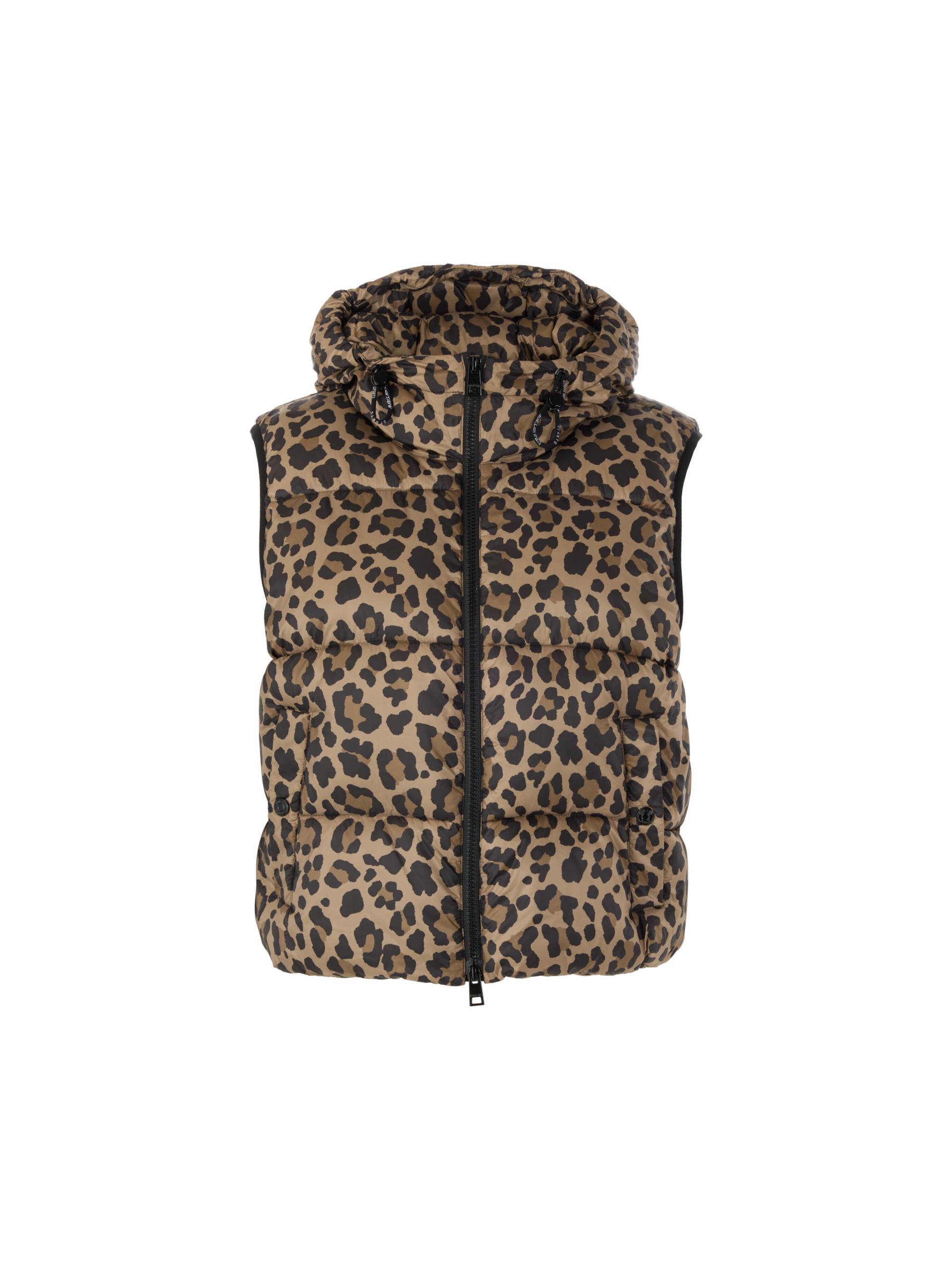 Marc Cain Sports - Leoweste mit Kapuze – Rethink Together milk coffee - Gr. - 40 von Marc Cain Sports