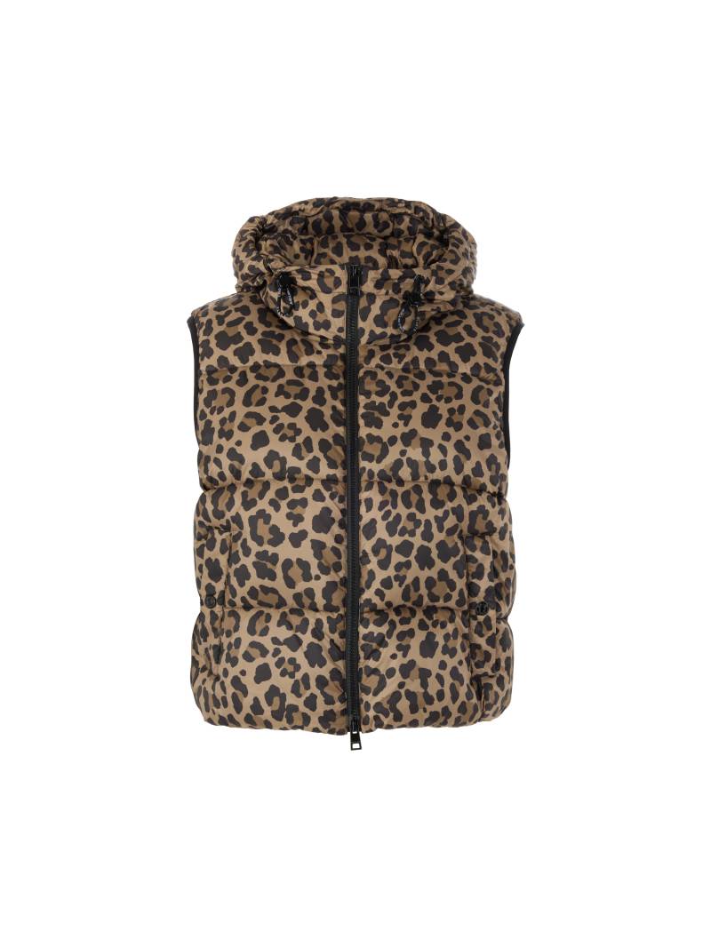 Marc Cain Sports - Leoweste mit Kapuze – Rethink Together milk coffee - Gr. - 40 von Marc Cain Sports