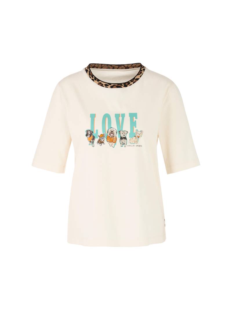 Marc Cain Sports - Love-Print T-Shirt – Rethink Together bright ecru - Gr. - 40 von Marc Cain Sports